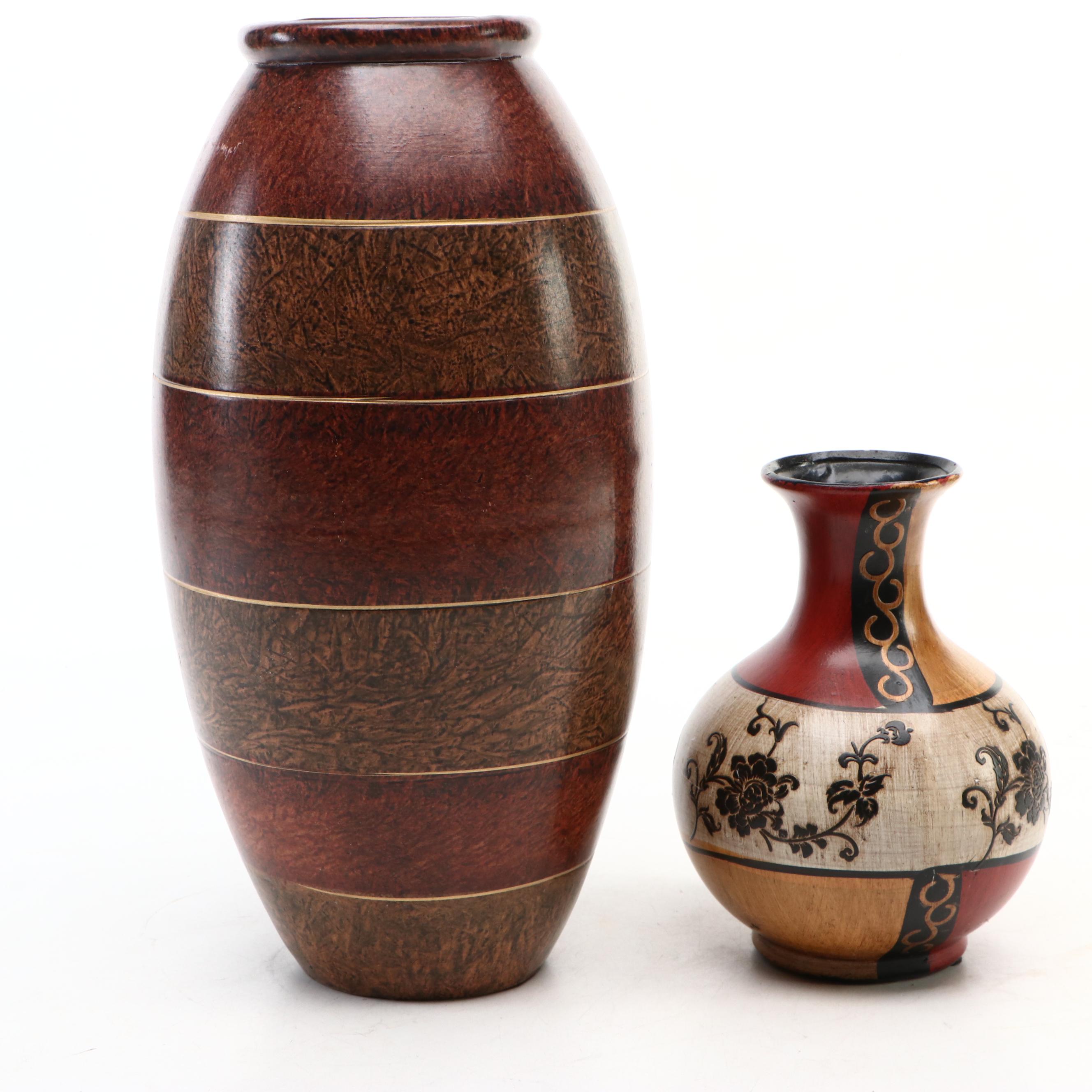 Rustic Tuscan Style Ceramic Vases