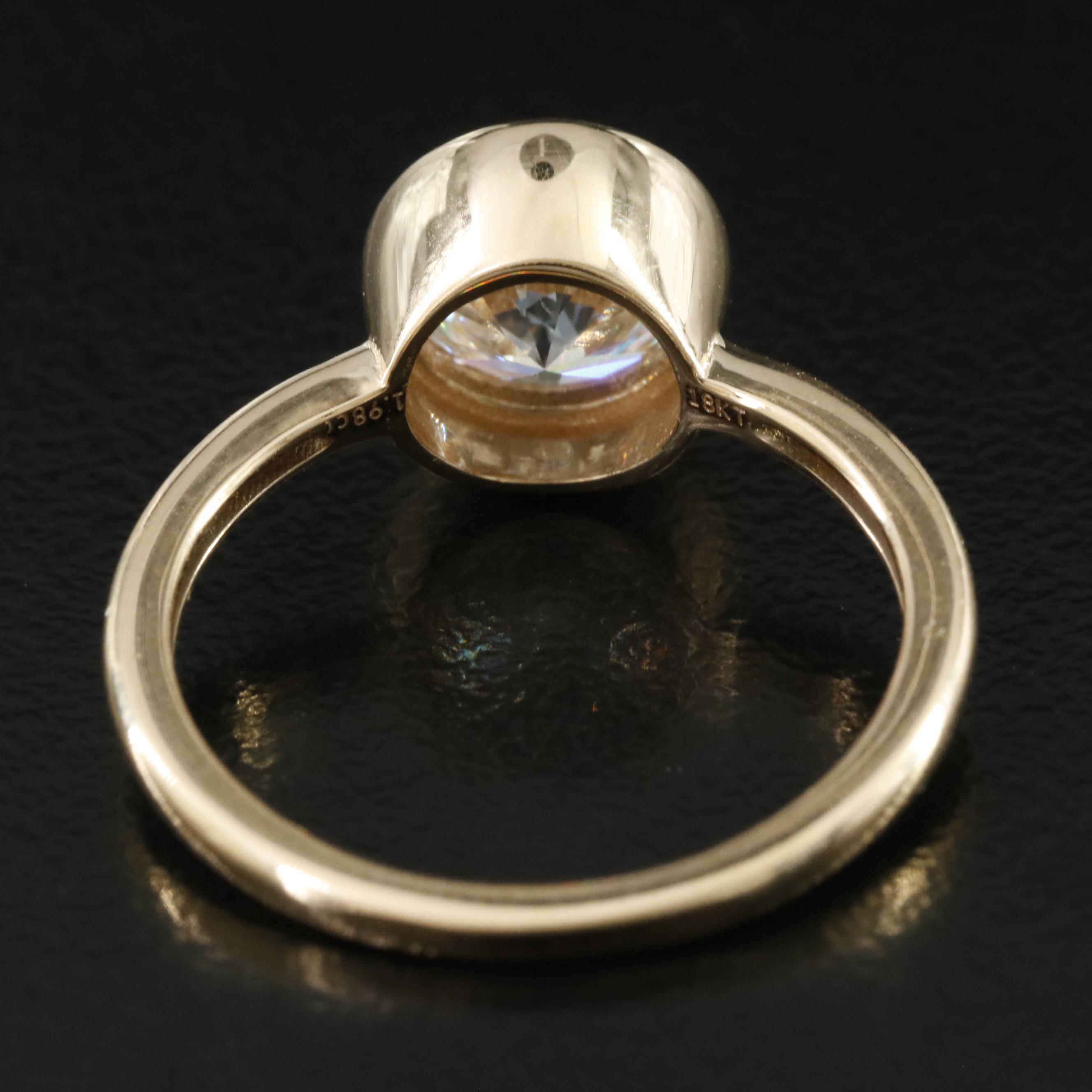 18K 1.98 CT Lab Grown Diamond Solitaire Ring with IGI Report