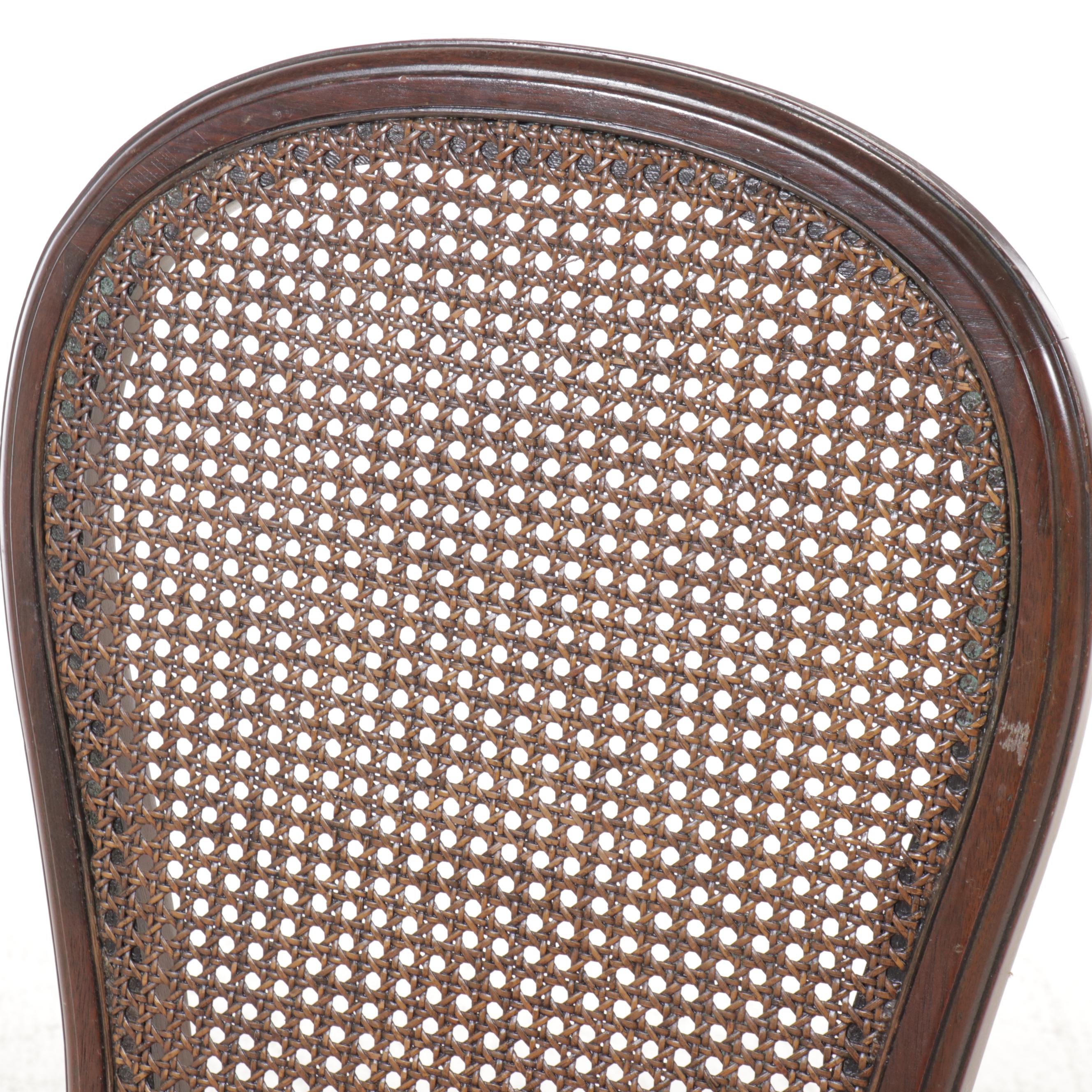 Seven Louis XVI Style Side Chairs with Woven Cane Seating, Early 20th Century