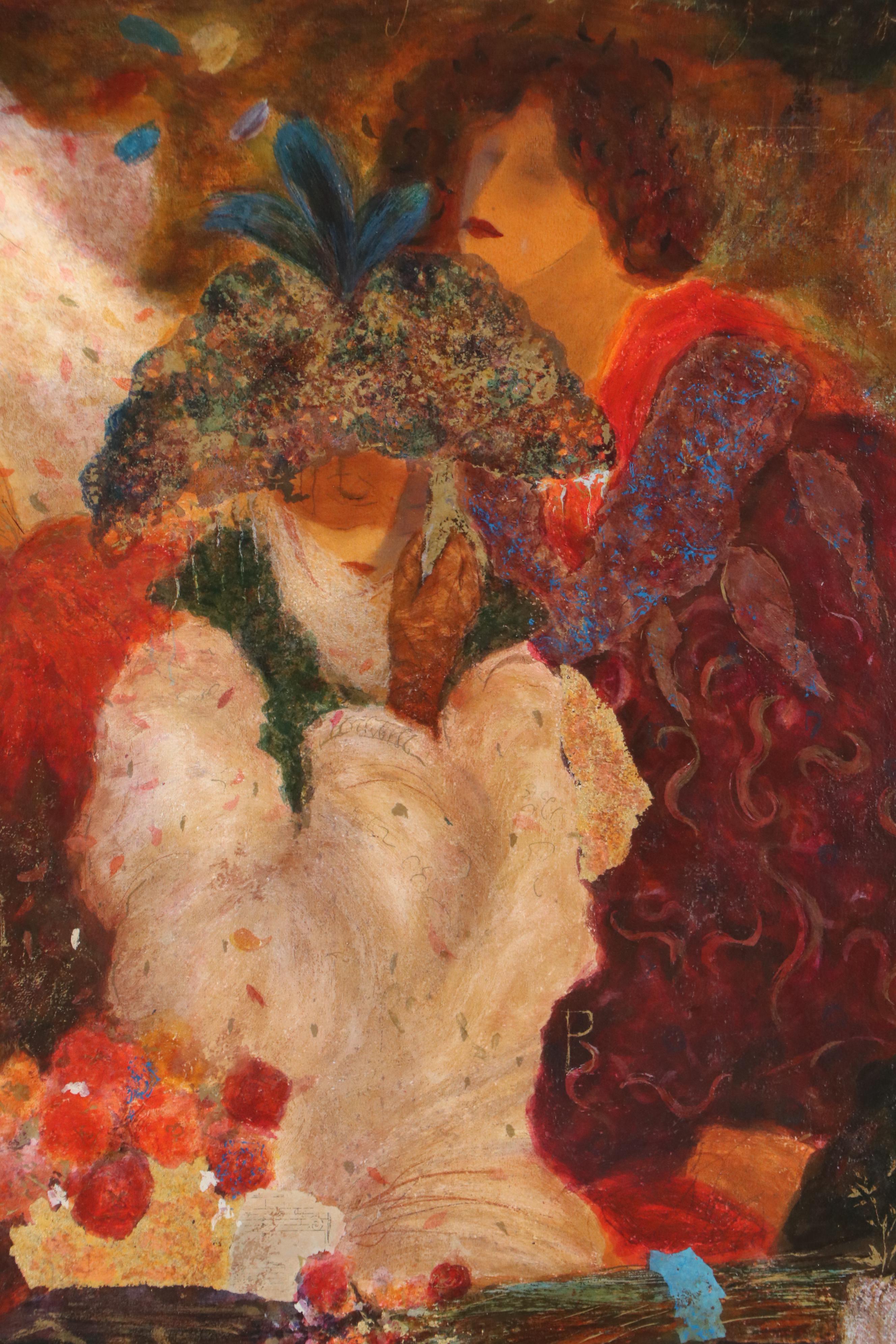 Roy Fairchild-Woodard Embellished Serigraph "The Protector," 1994