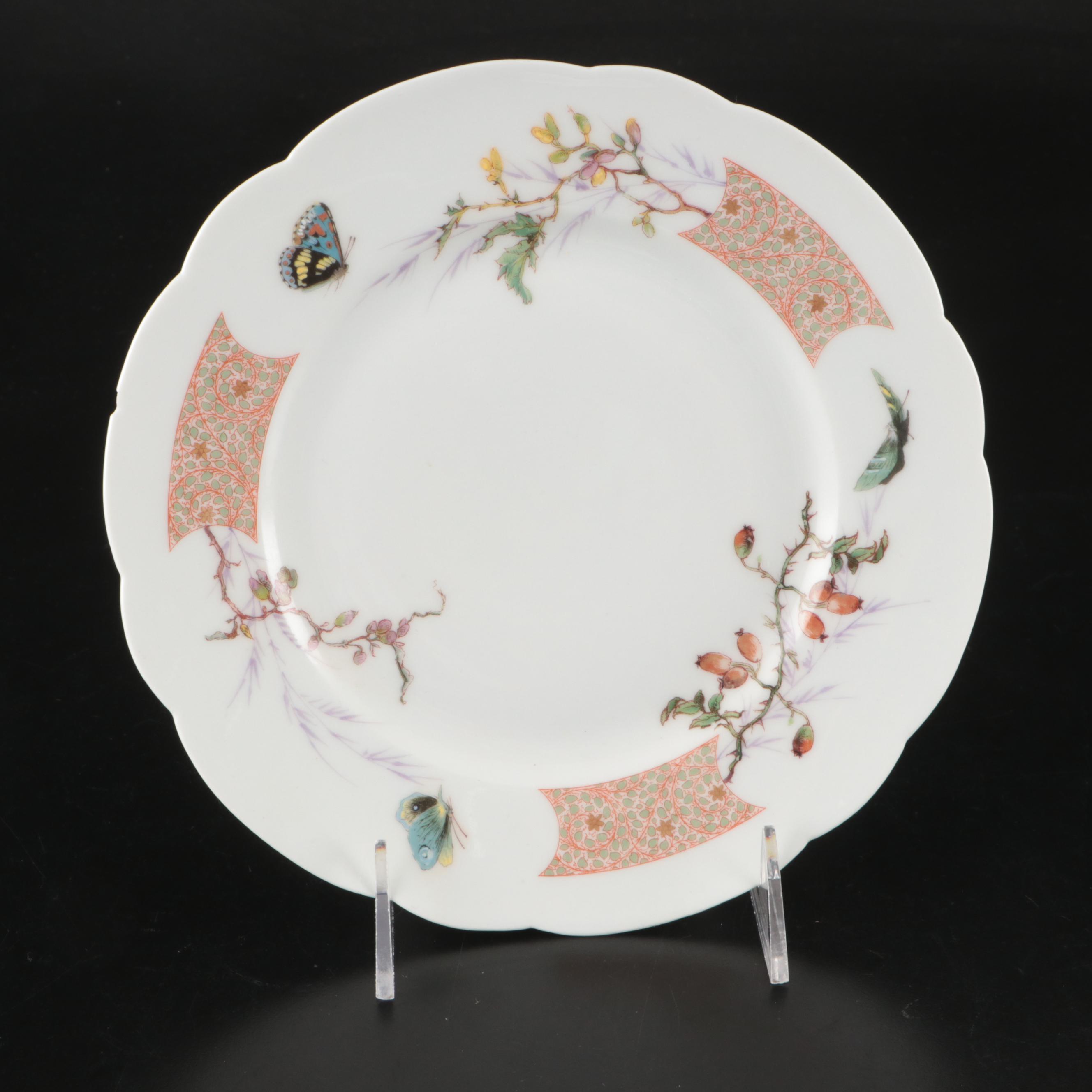 French Porcelain Hair Receiver, Porcelain Candle Holders, and More Vanity Décor