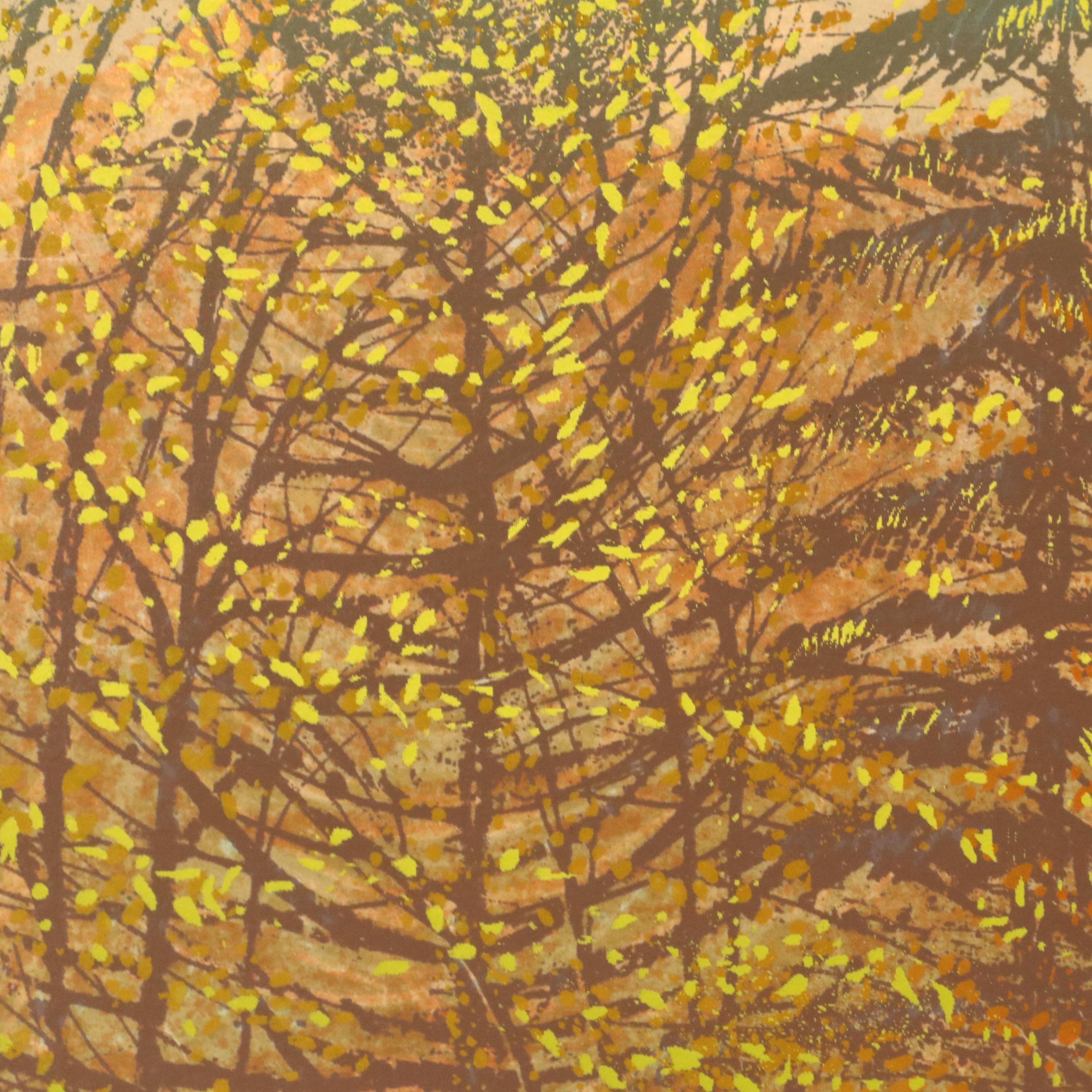 Robert Burke Landscape Serigraph "Warm Wave," 1981