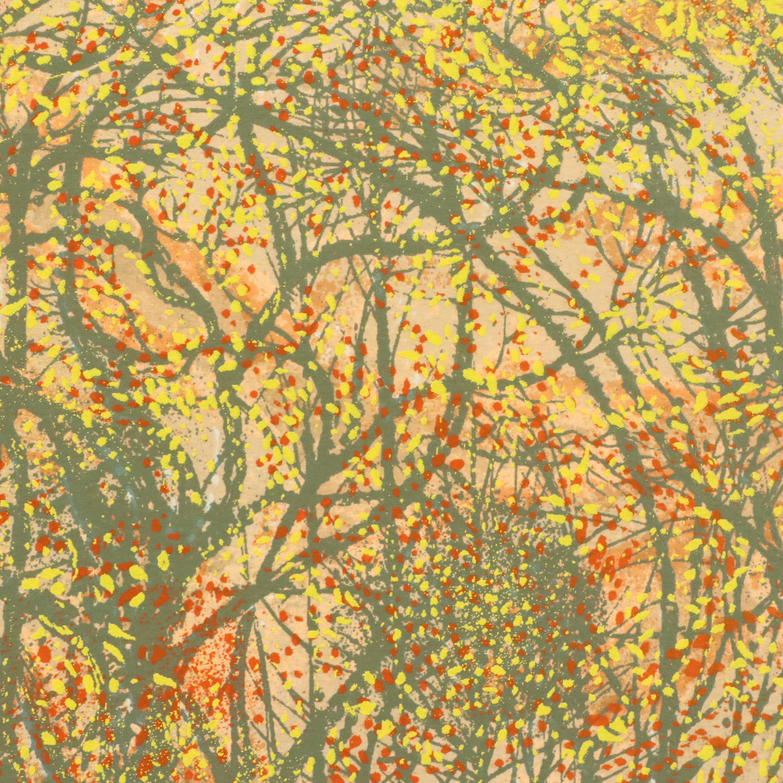 Robert Burke Landscape Serigraph "Warm Wave," 1981