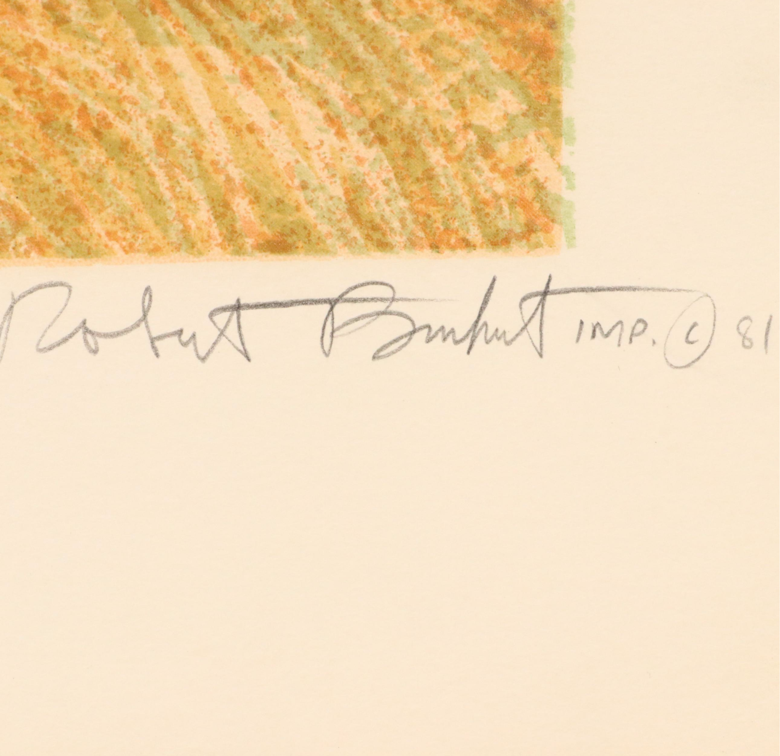 Robert Burke Landscape Serigraph "Warm Wave," 1981