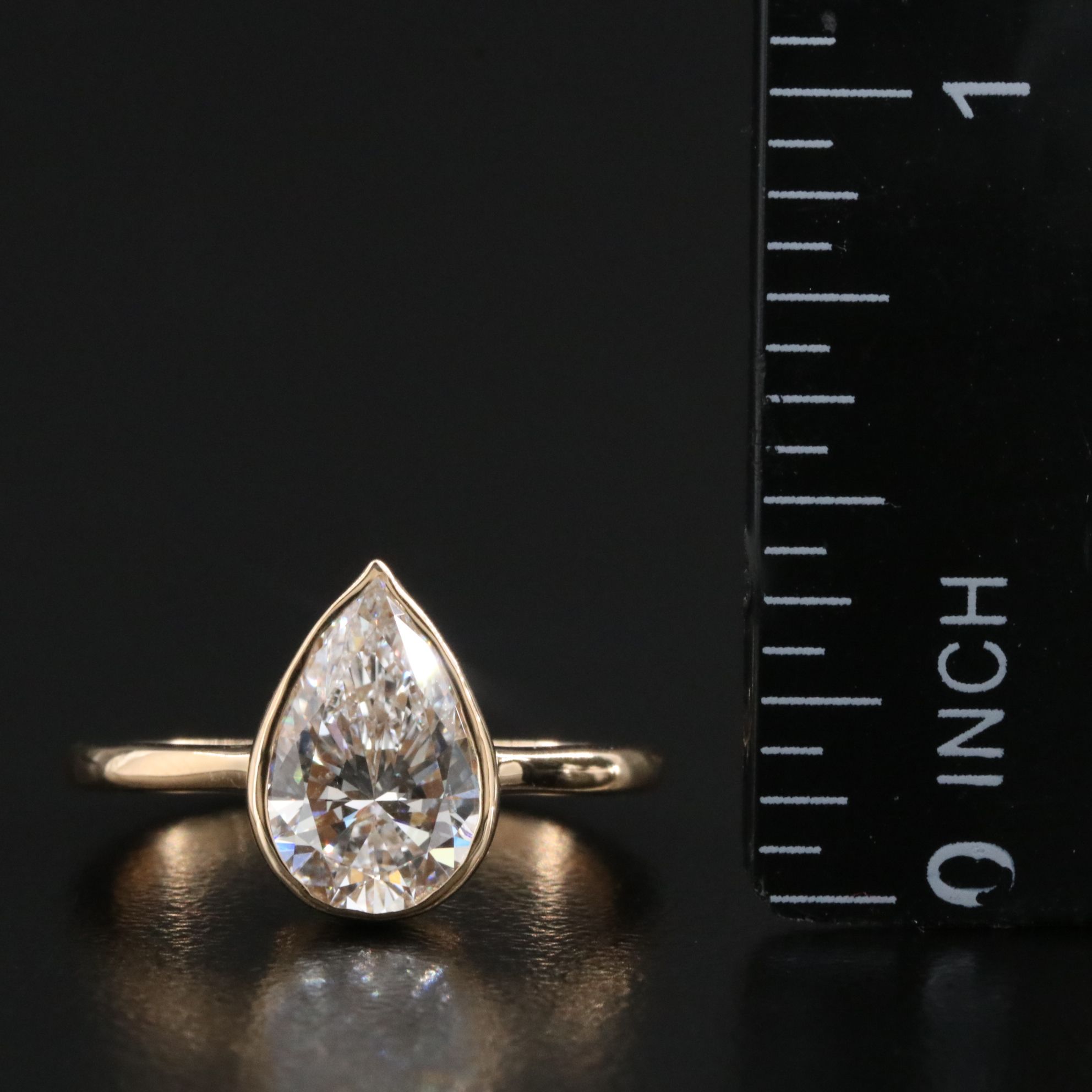18K 1.96 CT Lab Grown Diamond Solitaire Ring with IGI Report