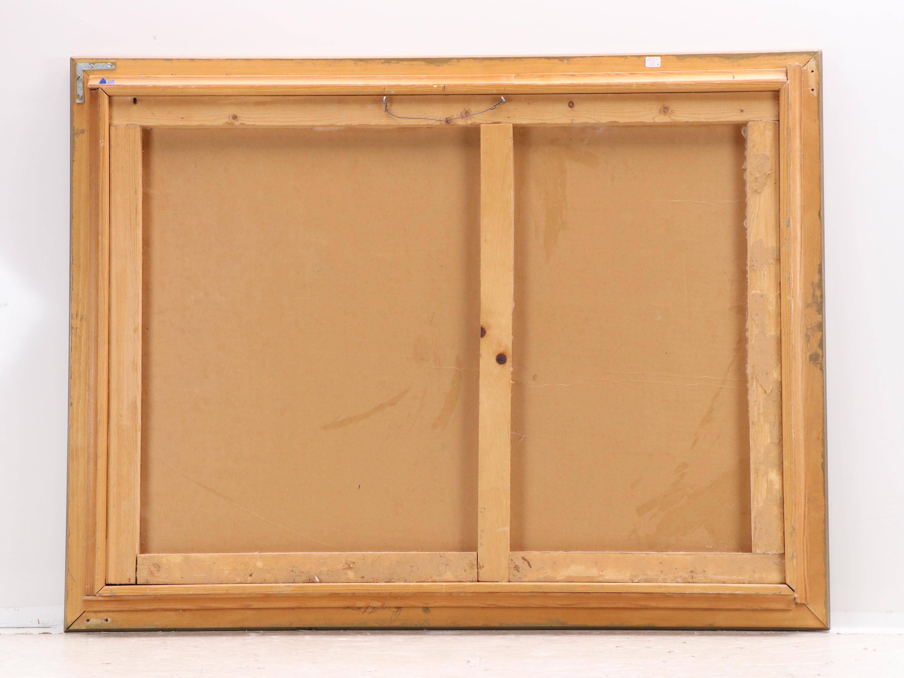 Oil Painting of Autumn Mountain Landscape, Late 20th Century