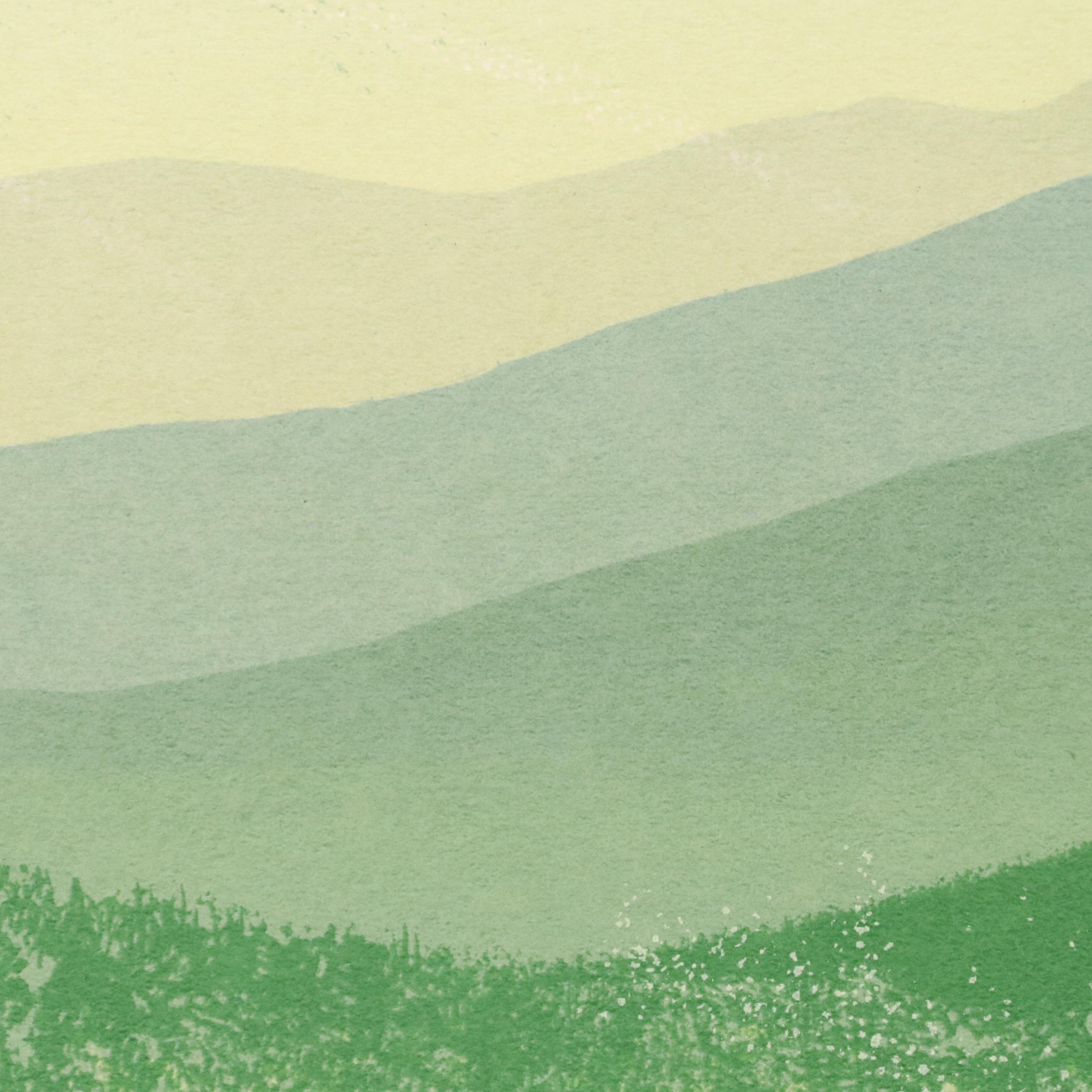 Robert Burkert Landscape Serigraph "Trails," Mid to Late 20th Century