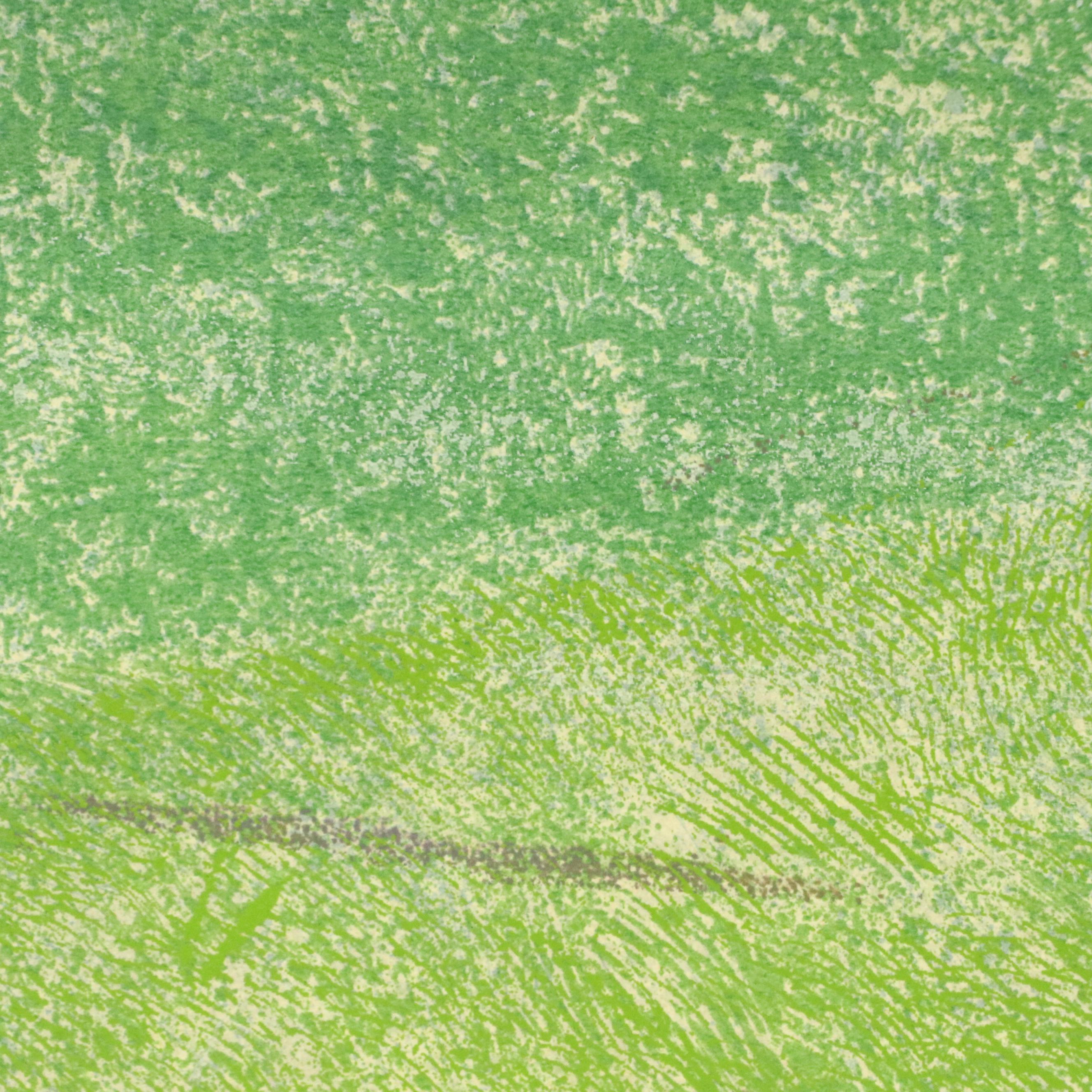 Robert Burkert Landscape Serigraph "Trails," Mid to Late 20th Century