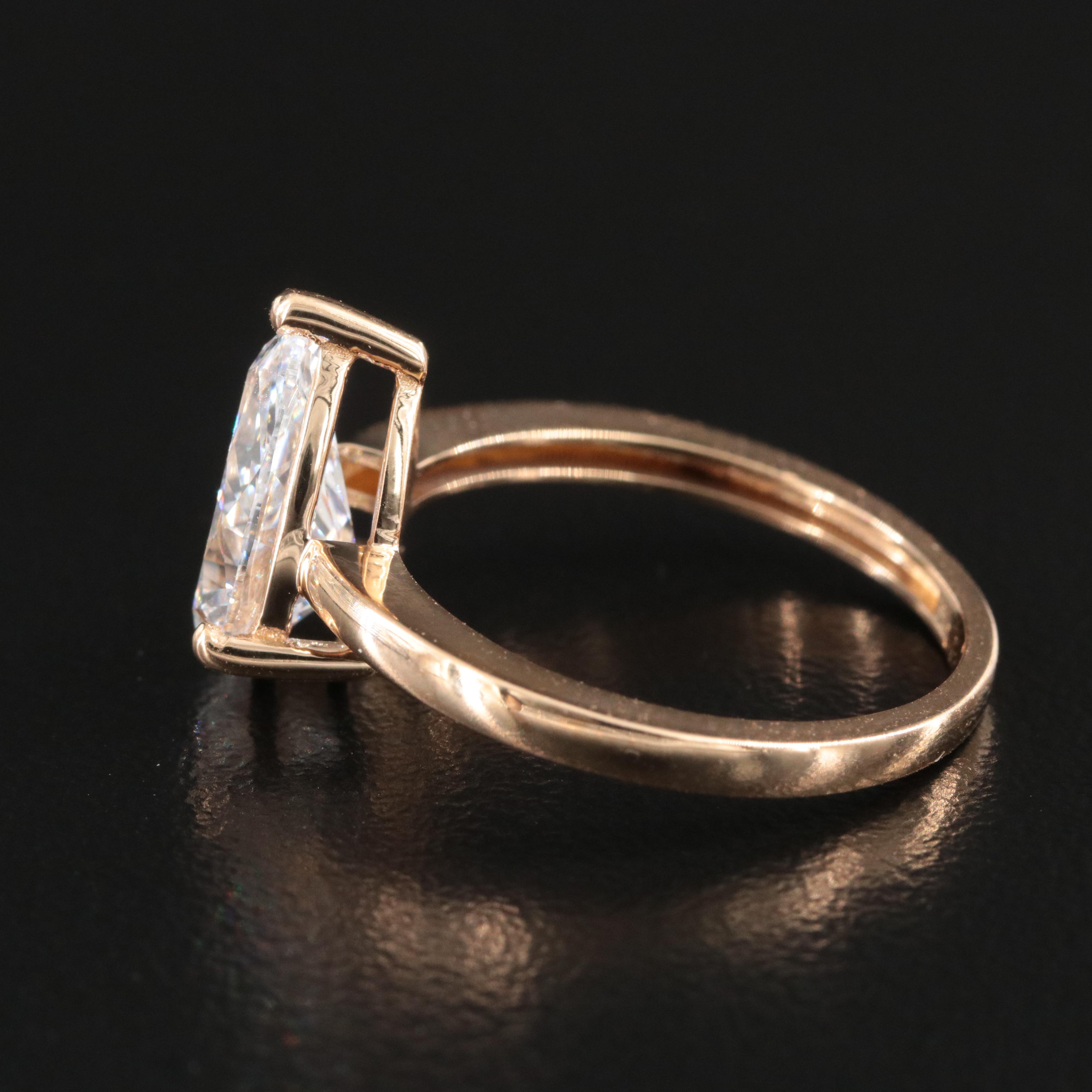 18K 1.98 CT Lab Grown Diamond Solitaire Ring with IGI report