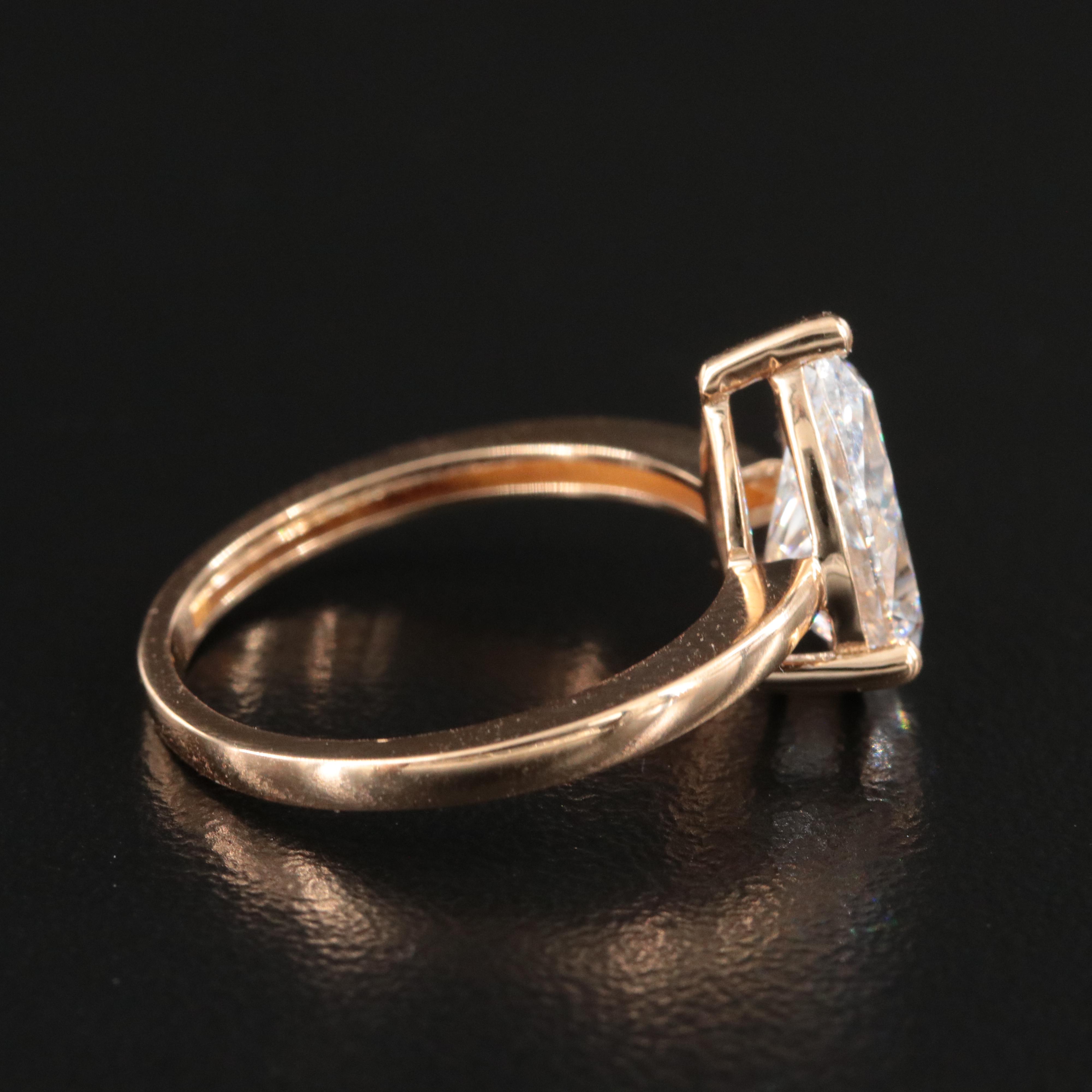 18K 1.98 CT Lab Grown Diamond Solitaire Ring with IGI report