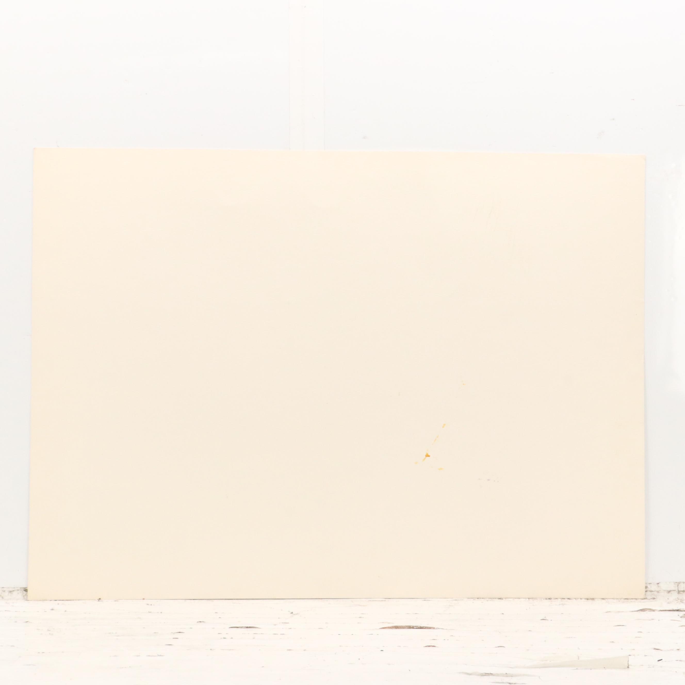 Robert Burkert Landscape Serigraph "Back Road," Mid to Late 20th Century