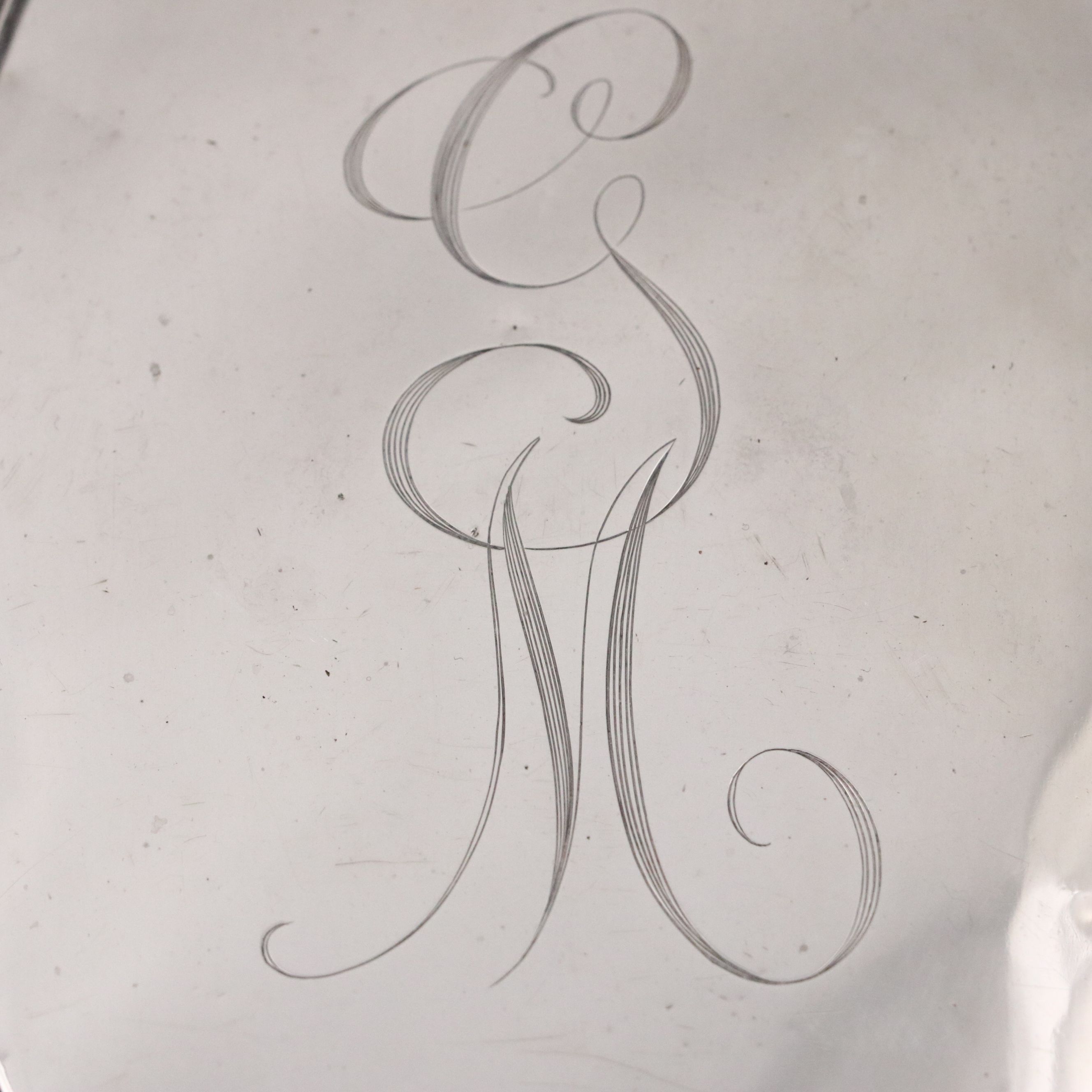 Webster Sterling Silver Hairbrush and Hand Mirror