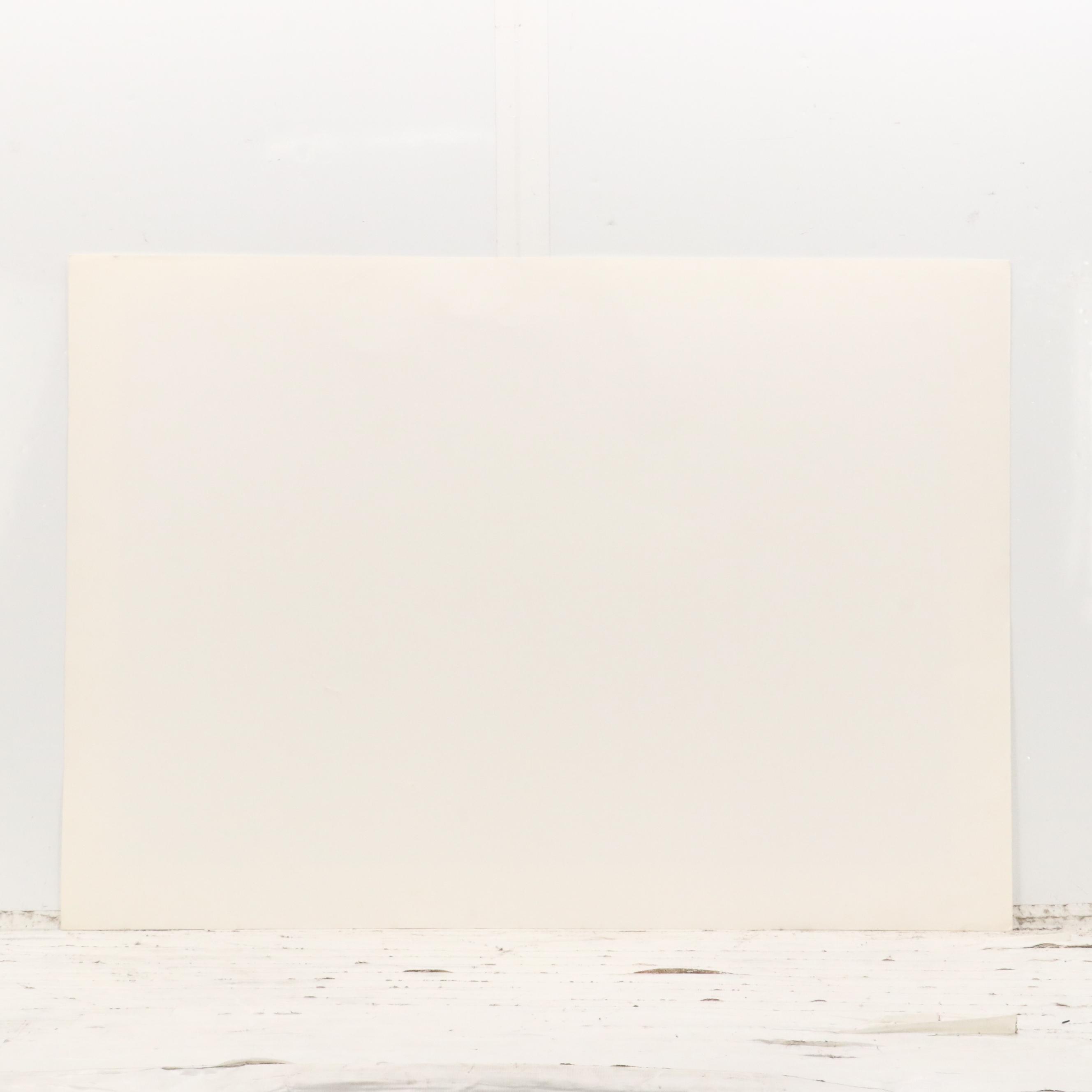 Robert Burkert Landscape Serigraph "Lake Swim," Mid to Late 20th Century