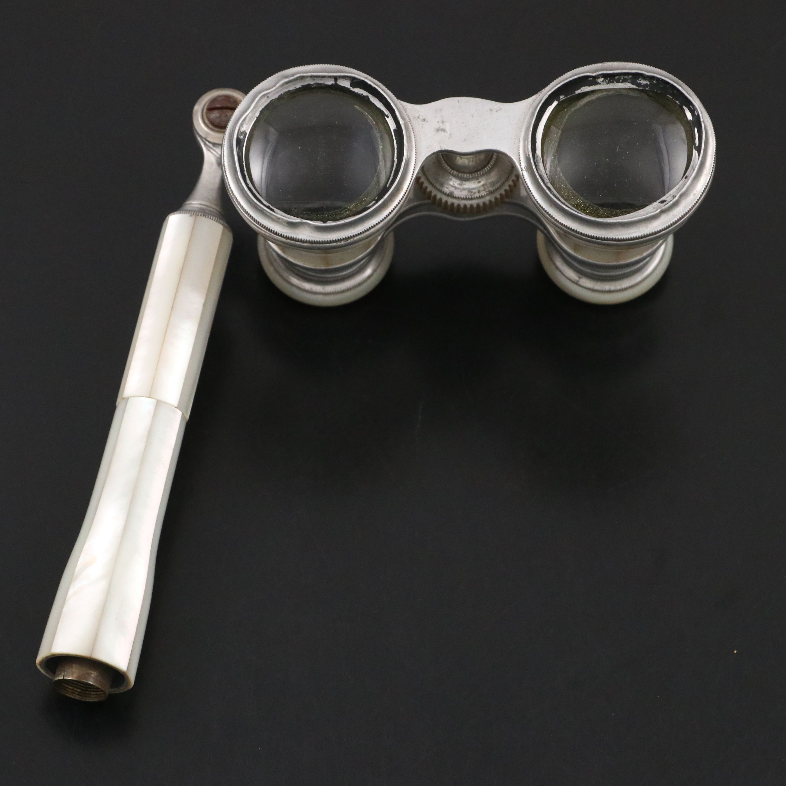 J. H. Ullenbuch Mother-of-Pearl and Metal Opera Glasses