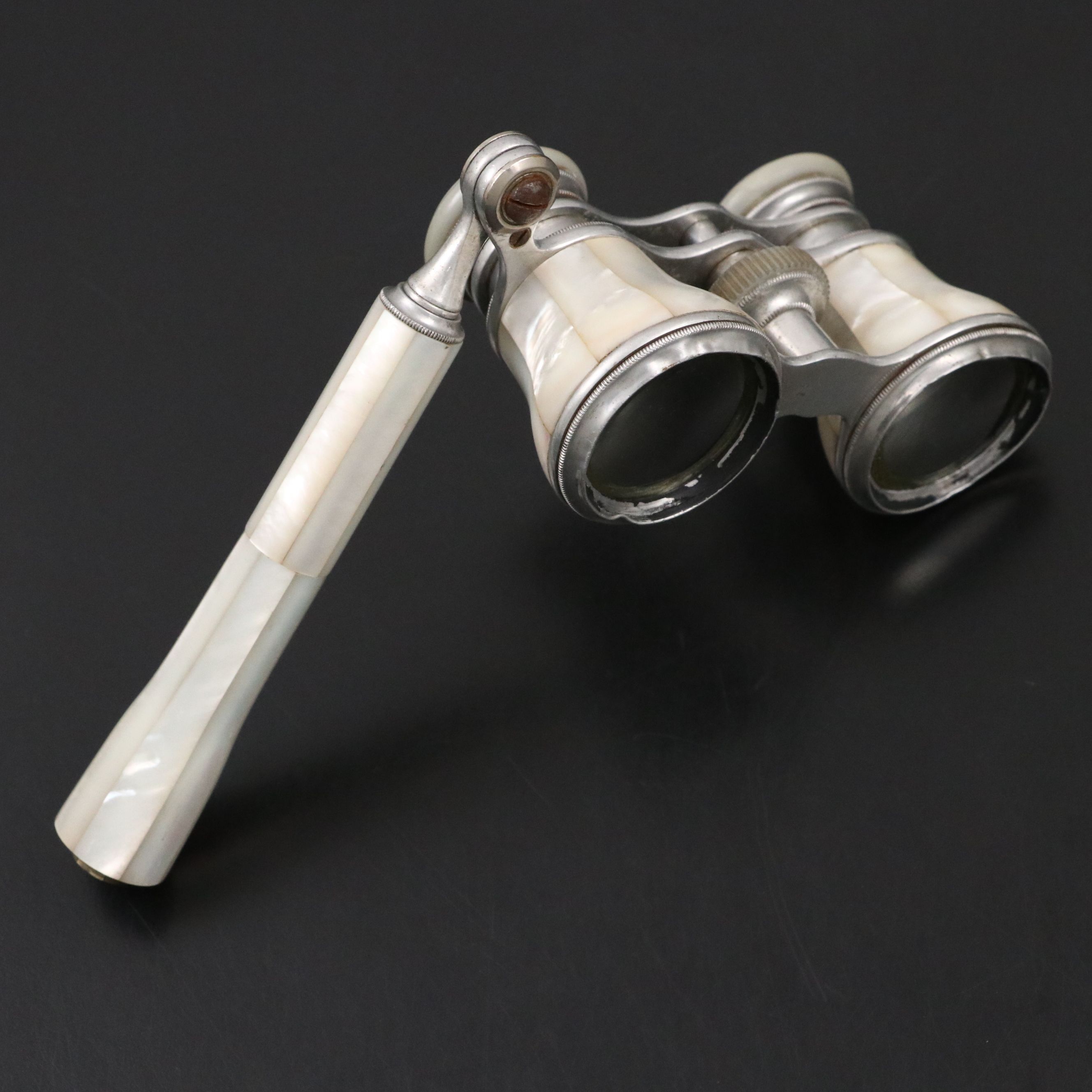 J. H. Ullenbuch Mother-of-Pearl and Metal Opera Glasses