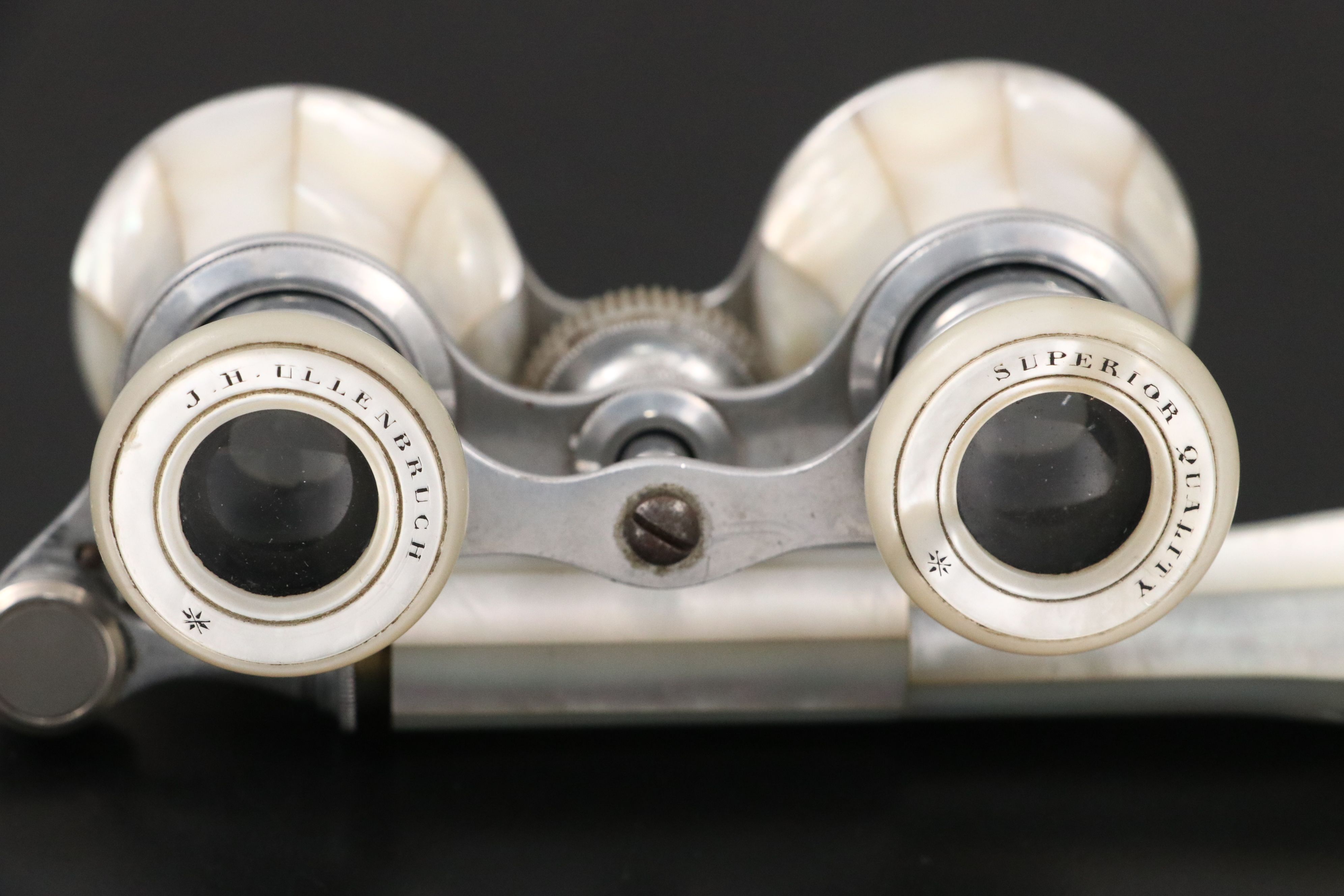 J. H. Ullenbuch Mother-of-Pearl and Metal Opera Glasses