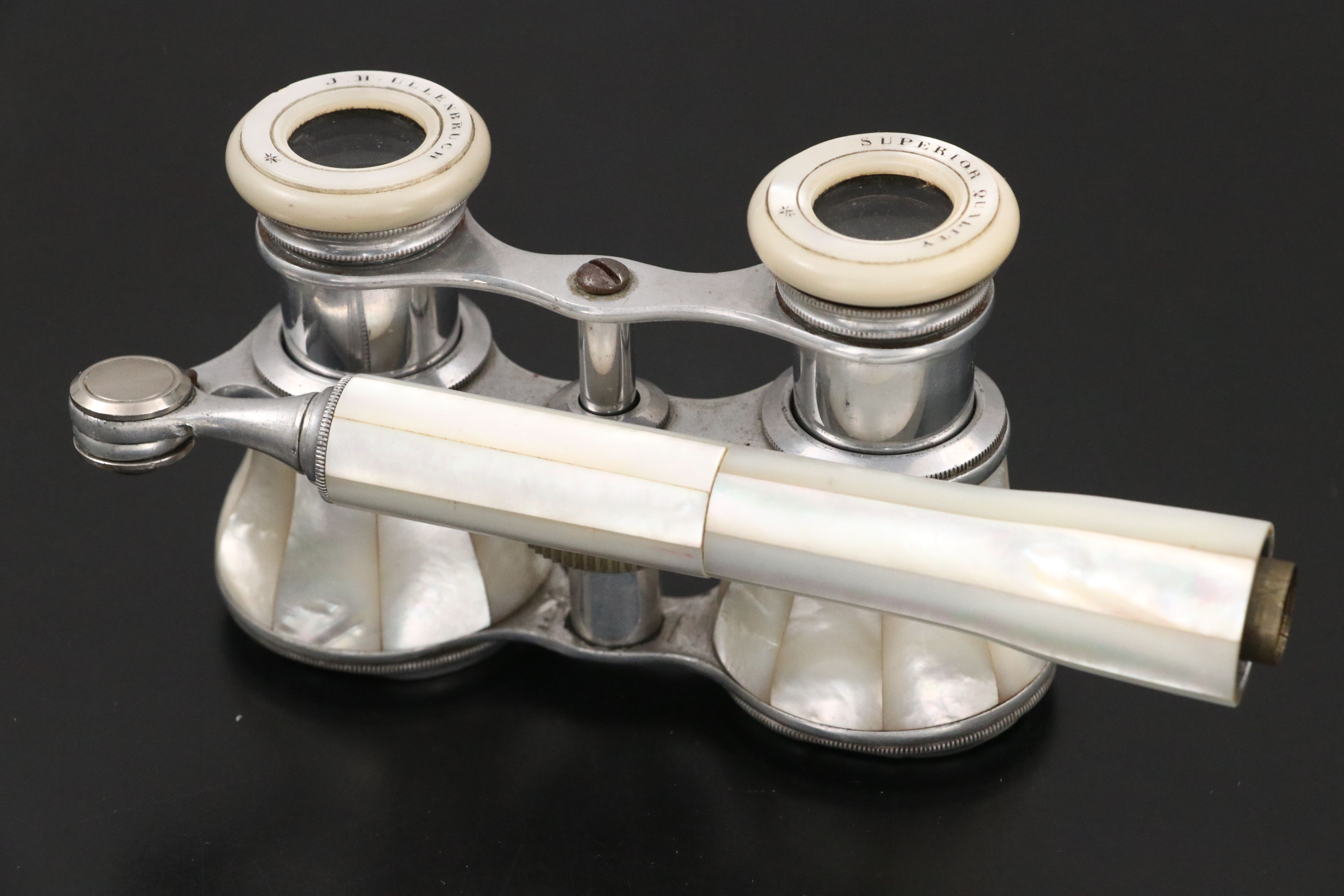 J. H. Ullenbuch Mother-of-Pearl and Metal Opera Glasses