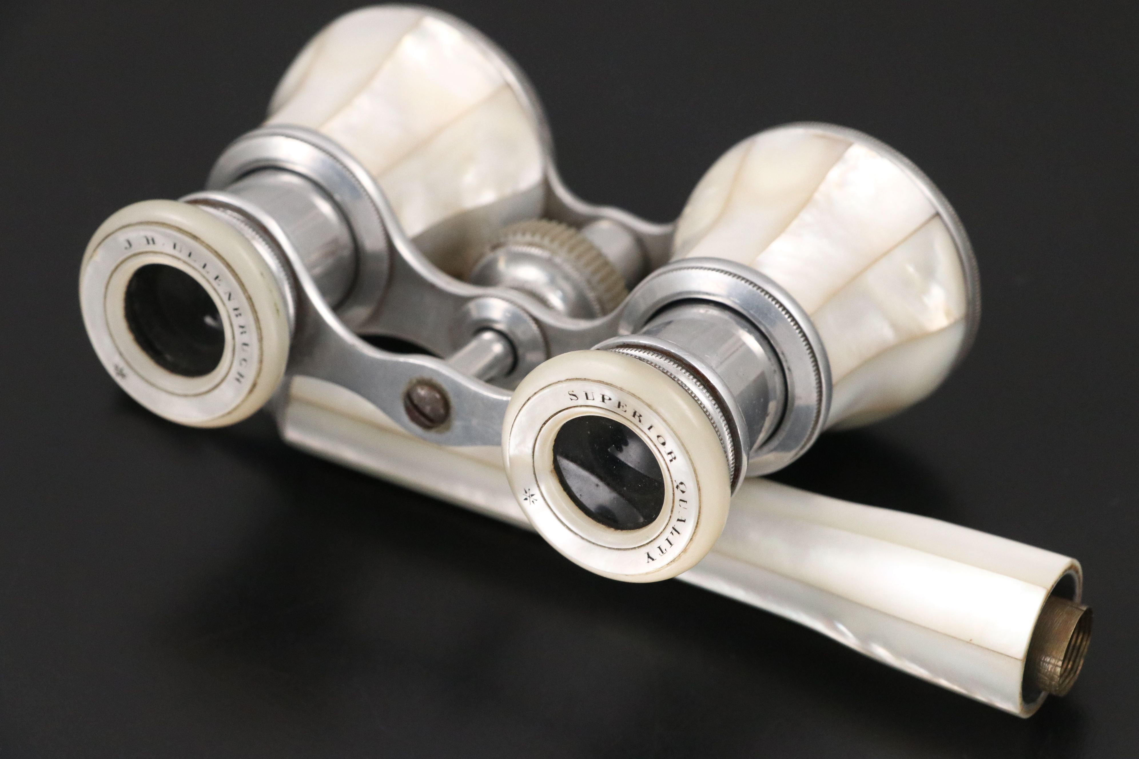 J. H. Ullenbuch Mother-of-Pearl and Metal Opera Glasses