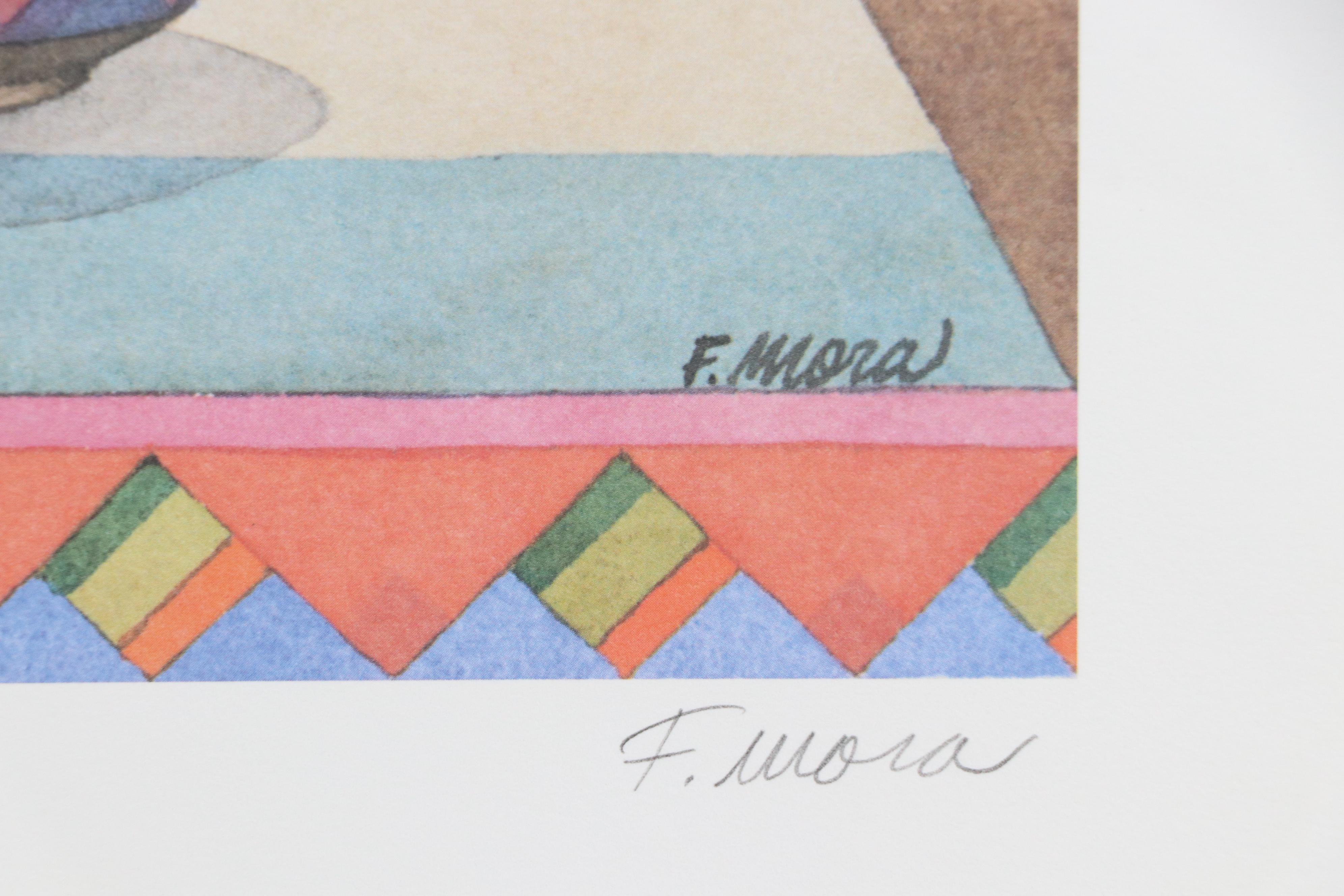 Francisco Mora Offset Lithograph "The Fish Tales," 1990