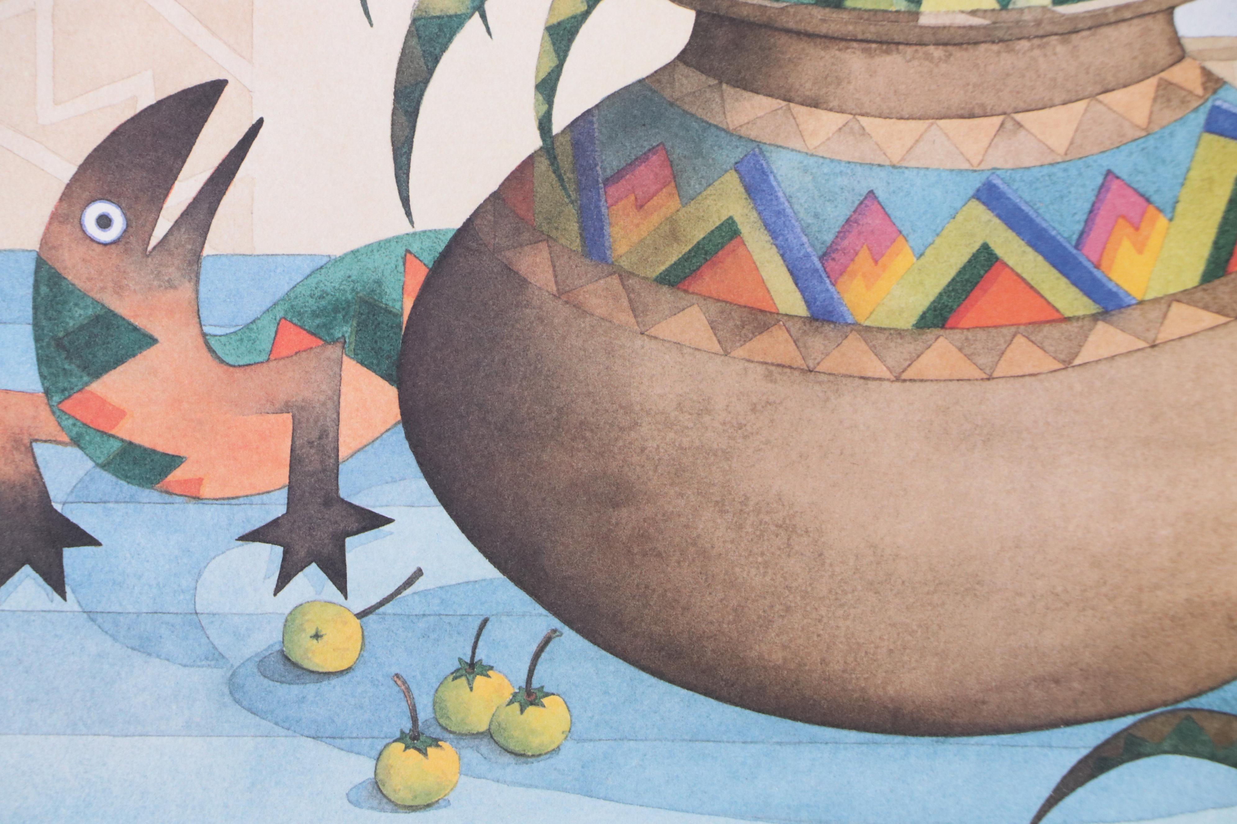 Francisco Mora Offset Lithograph "Are You Sure the Party Was Here," 1990