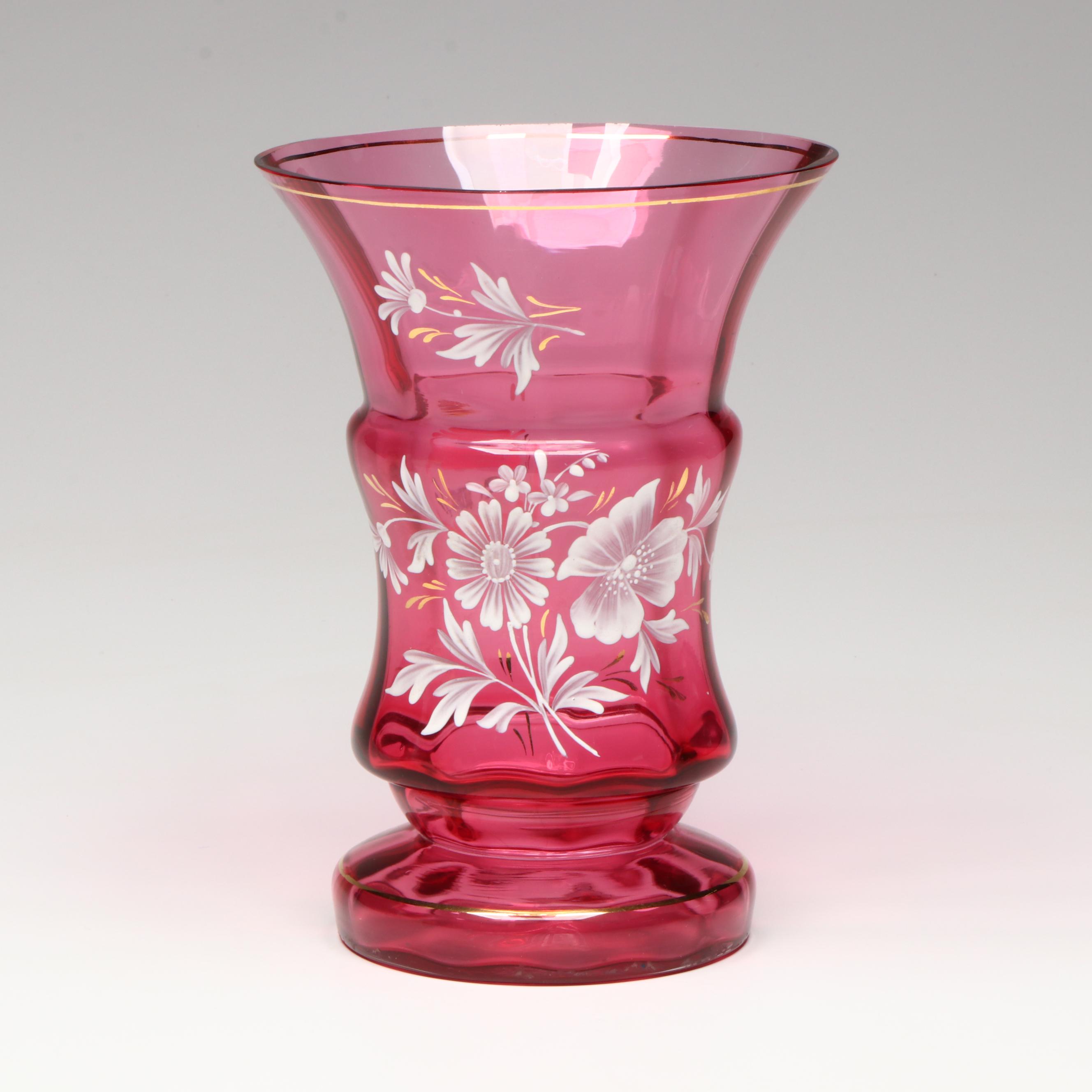 Masons's "Mandarin" Ceramic Footed Bowl with Other Glass Vases and Candlesticks