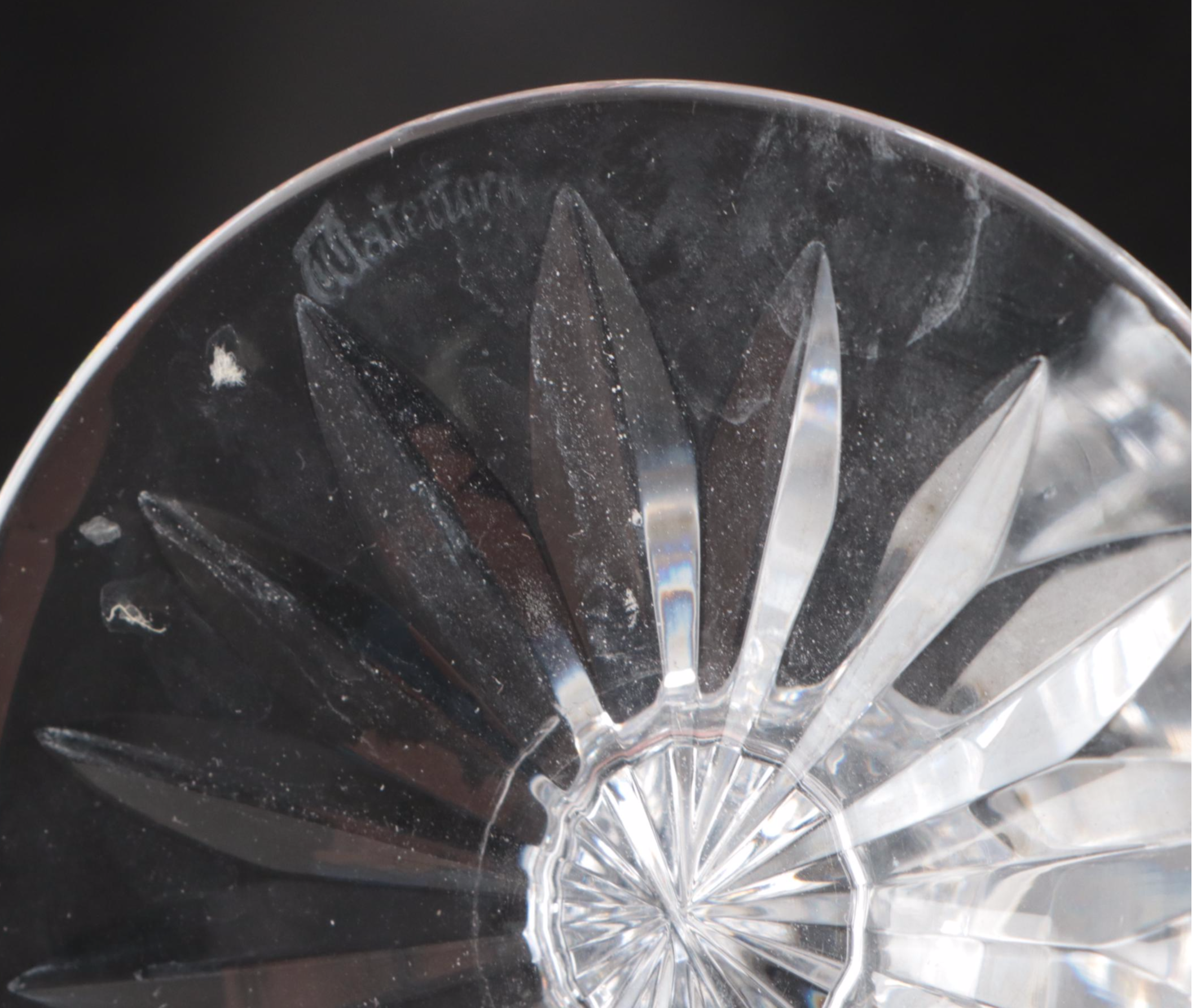 Waterford Crystal "Kenmare" Water Goblets, Mid to Late 20th Century