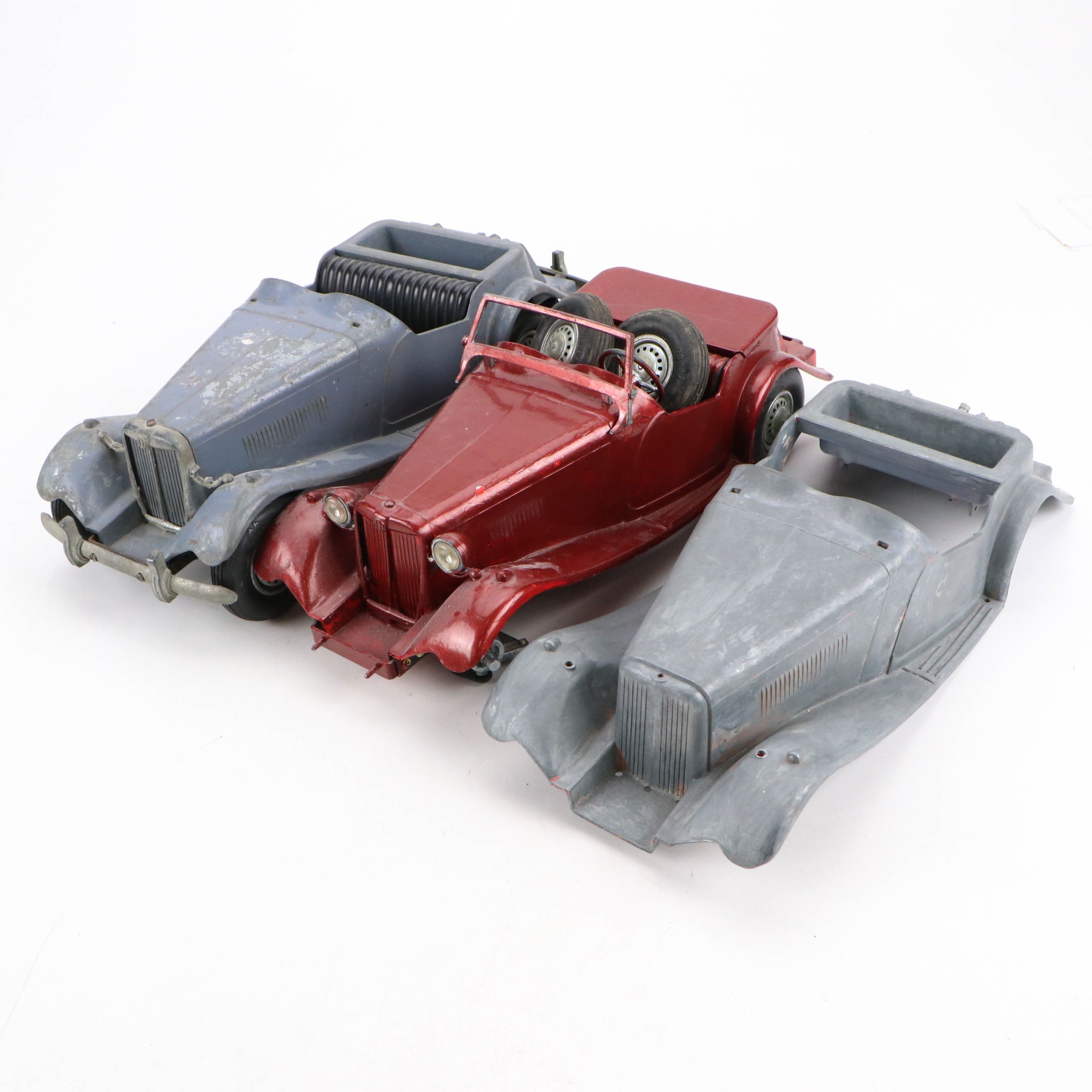 Doepke Metal MG Model Toy Cars, Mid-20th Century