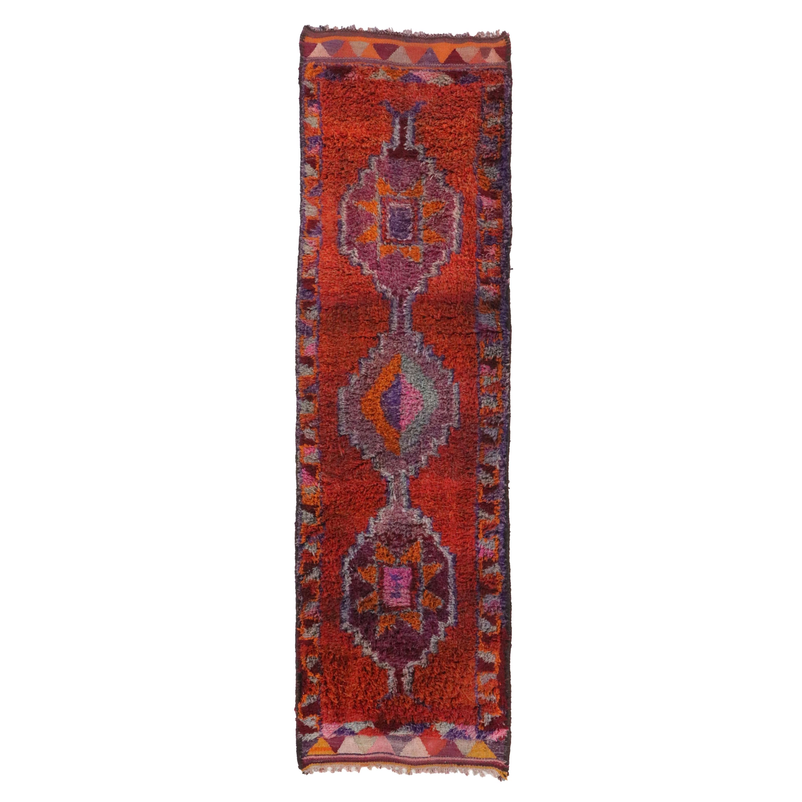3' x 10'5 Hand-Knotted Turkish Village Carpet Runner