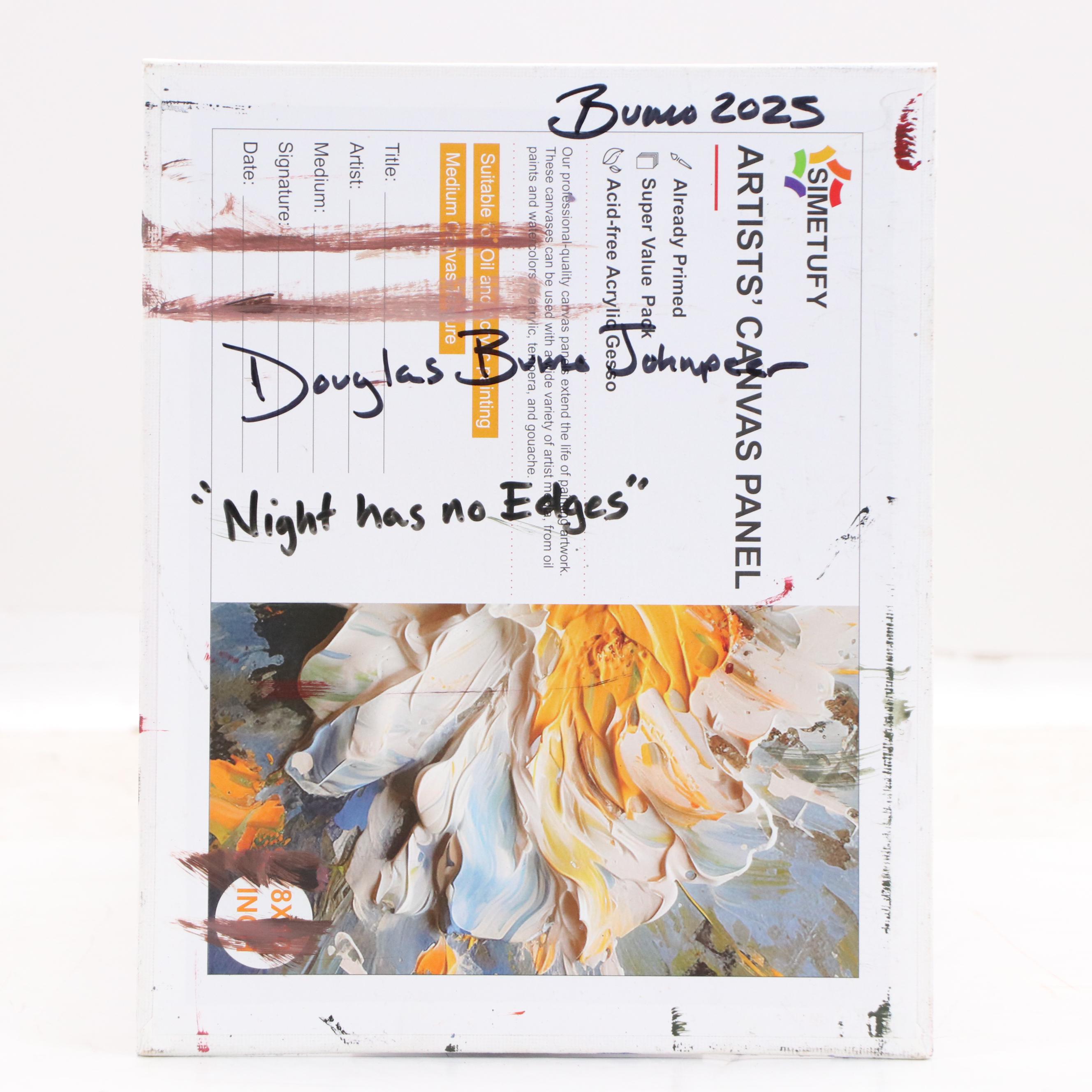 Doug "Bumo" Johnpeer Landscape Oil Painting "Night Has No Edges," 2025