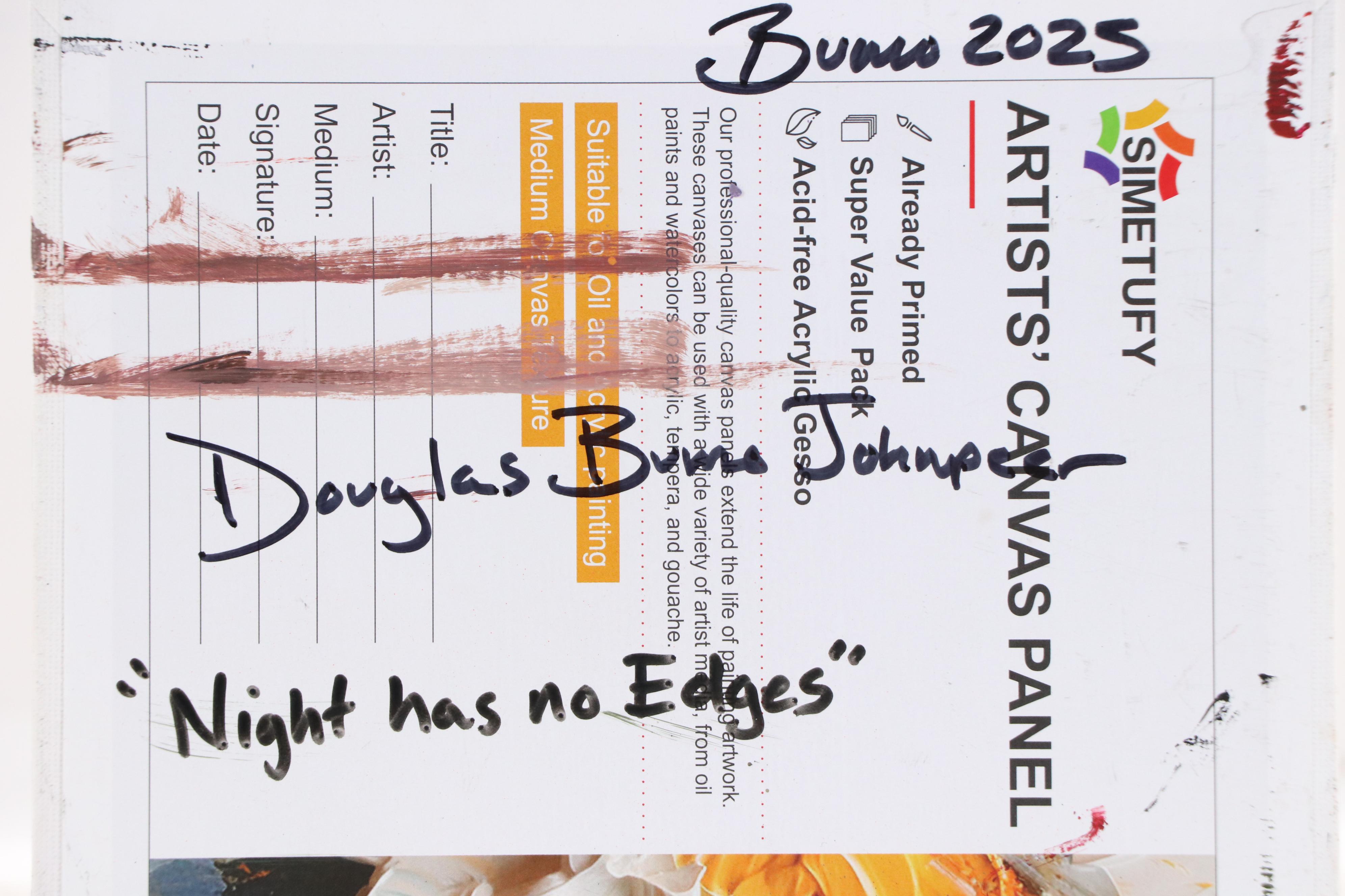 Doug "Bumo" Johnpeer Landscape Oil Painting "Night Has No Edges," 2025