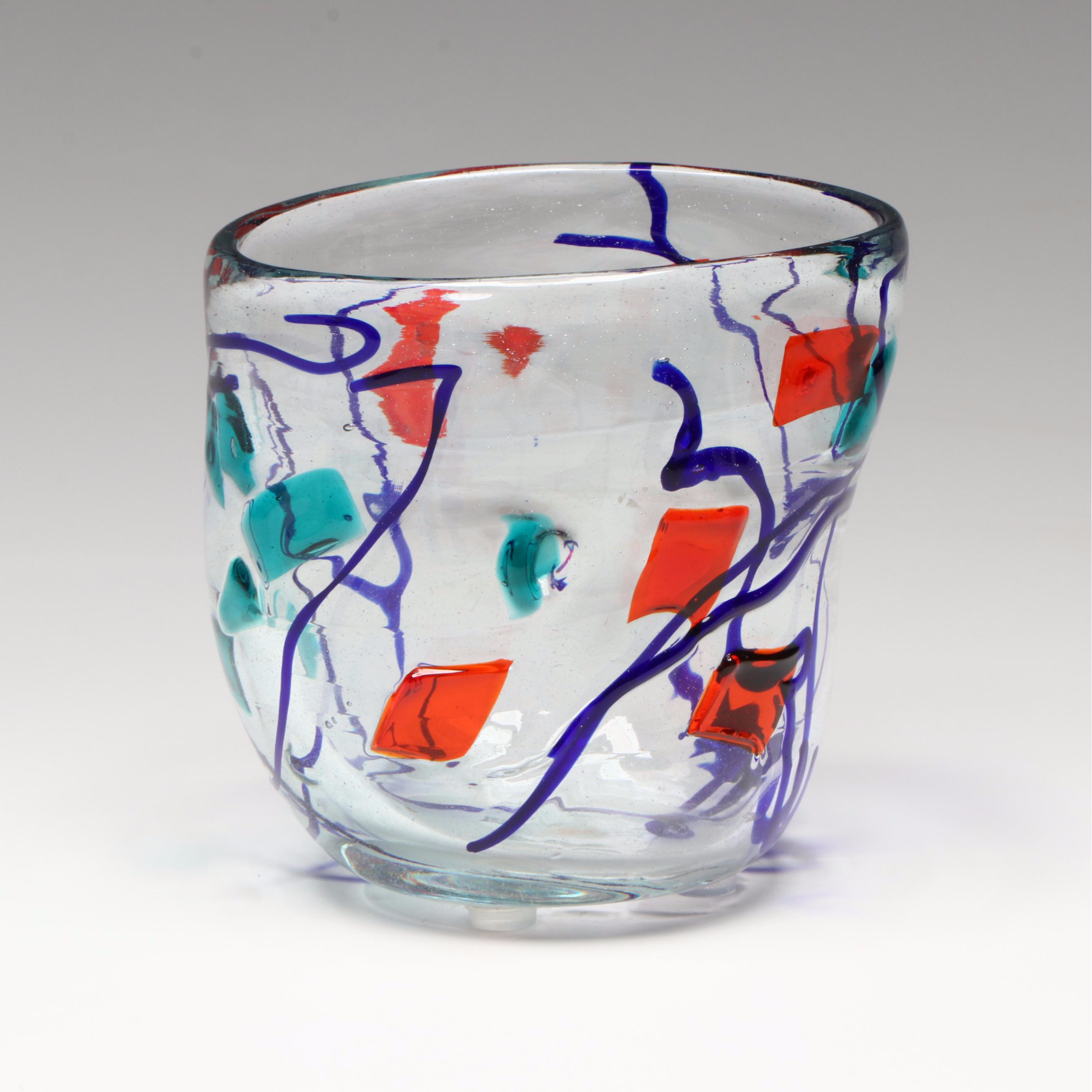 Kai Kopel Art Glass Bowl, 1997