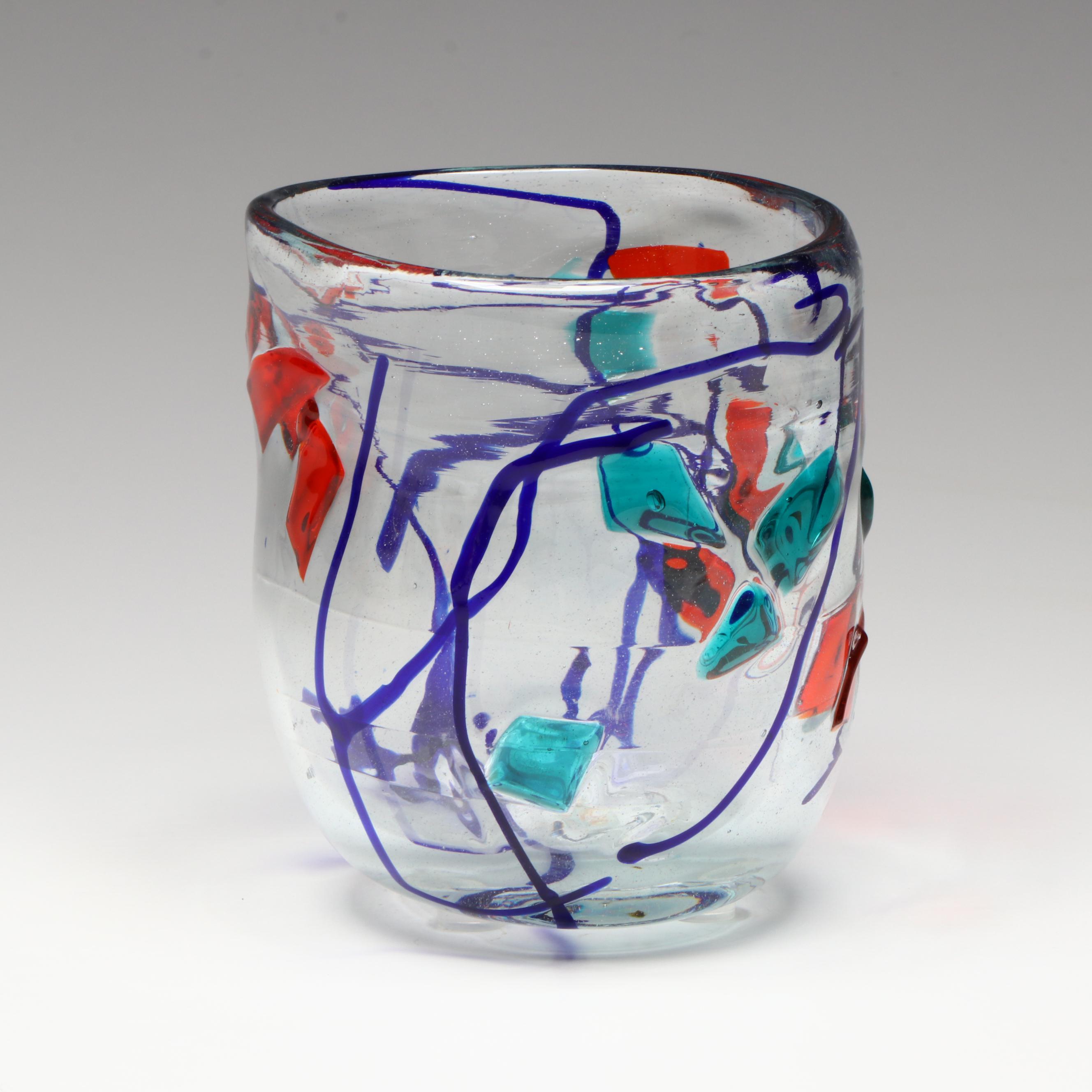 Kai Kopel Art Glass Bowl, 1997