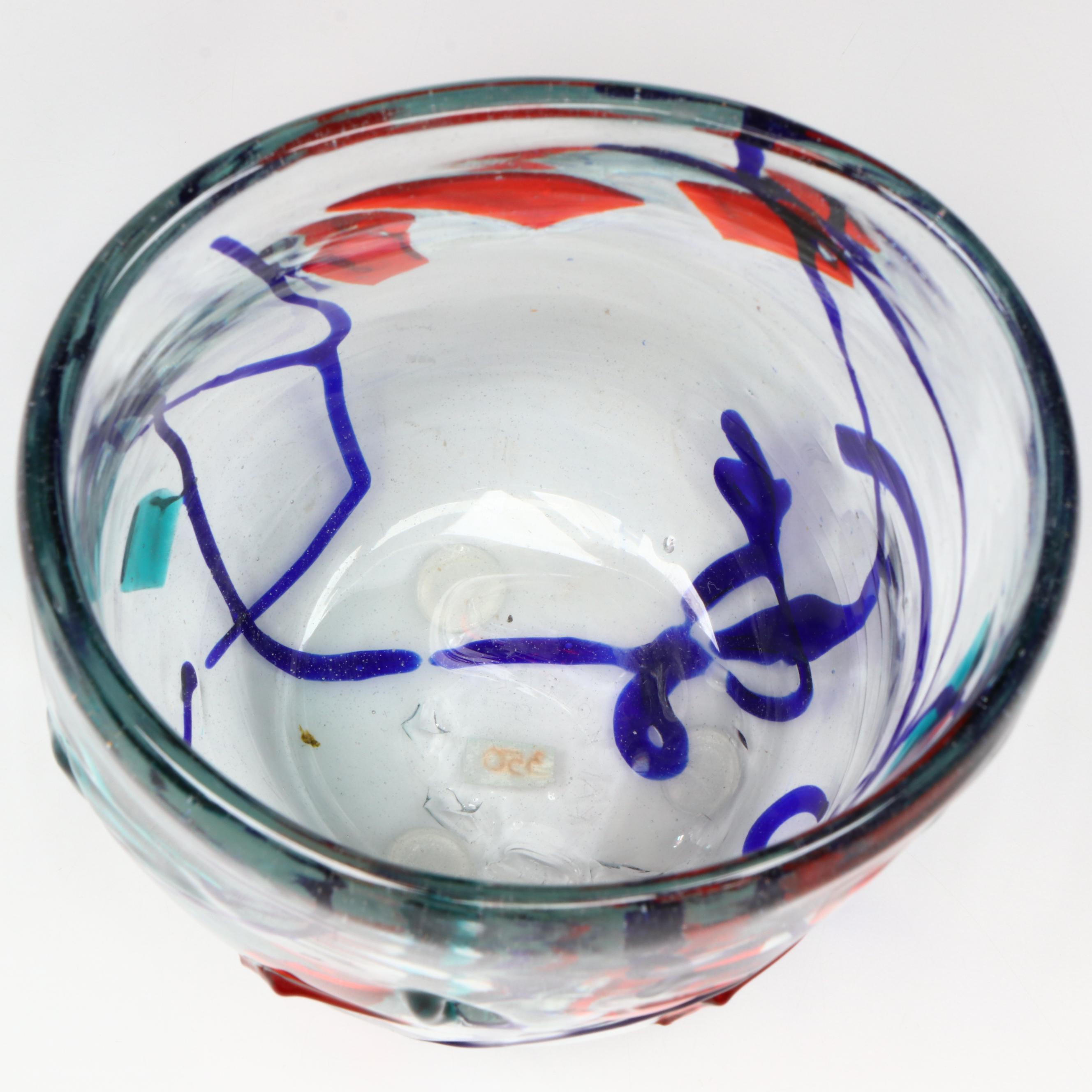 Kai Kopel Art Glass Bowl, 1997