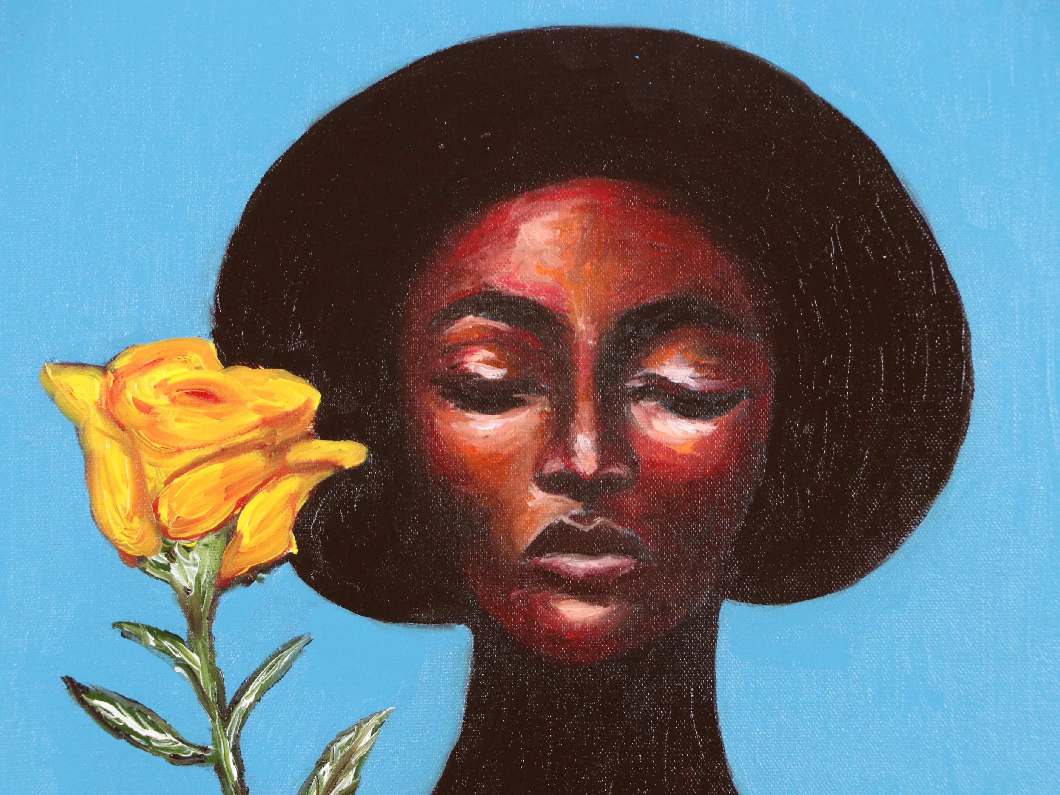 Oluwakemi Omowaire Oil Portrait "Fortitude.," 21st Century