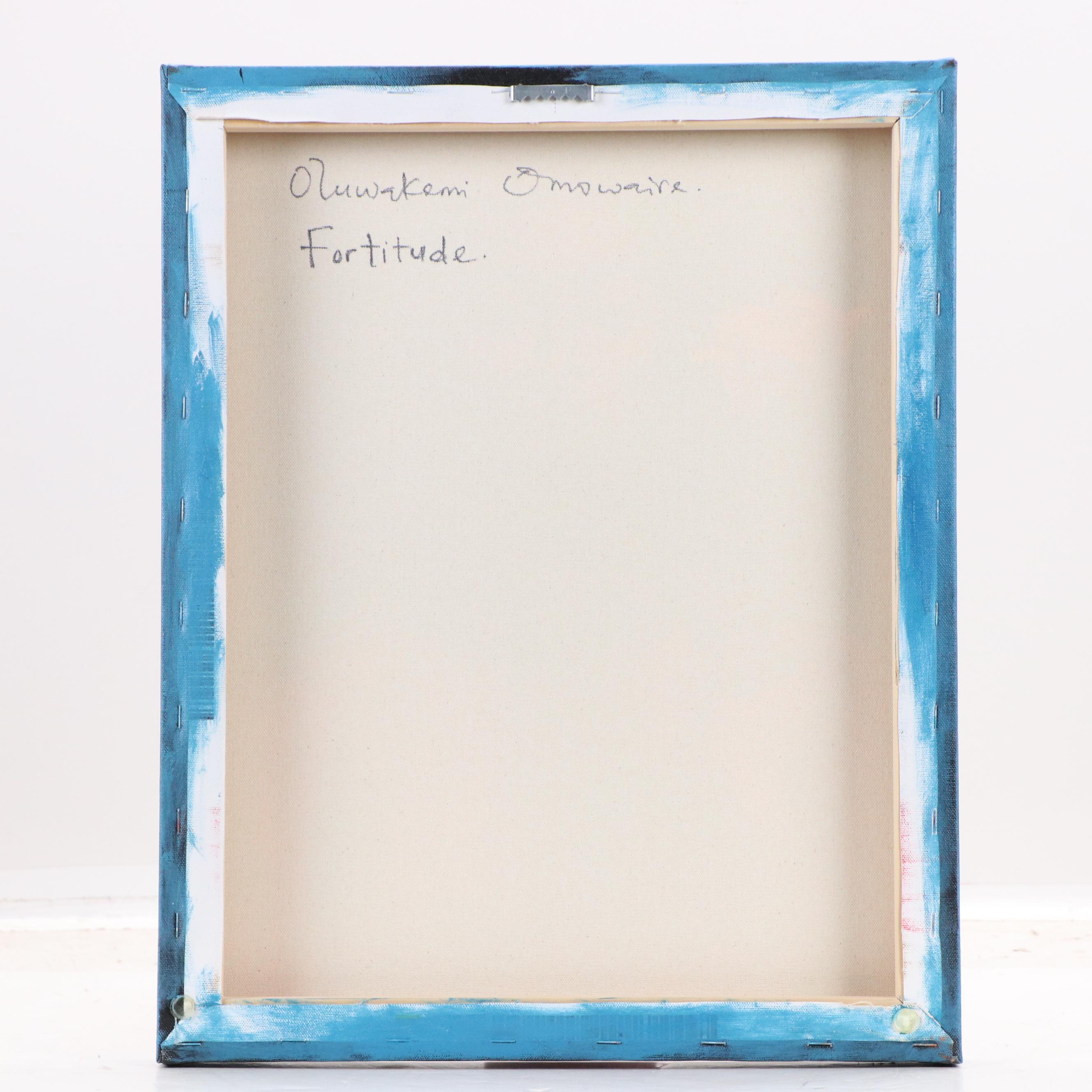 Oluwakemi Omowaire Oil Portrait "Fortitude.," 21st Century