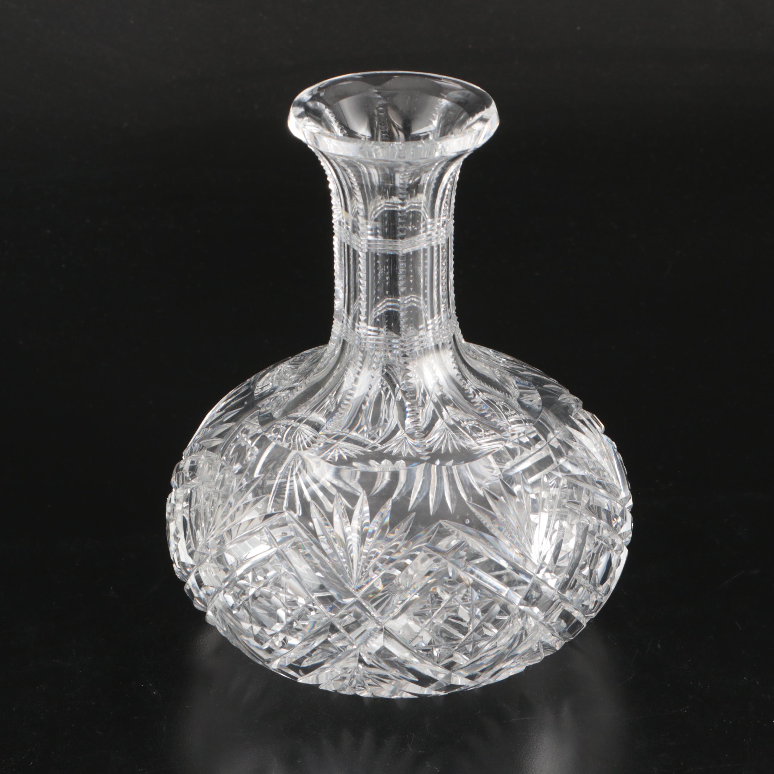 Hawkes Crystal Decanter with Waterford Crystal Claret and Cordial Glasses