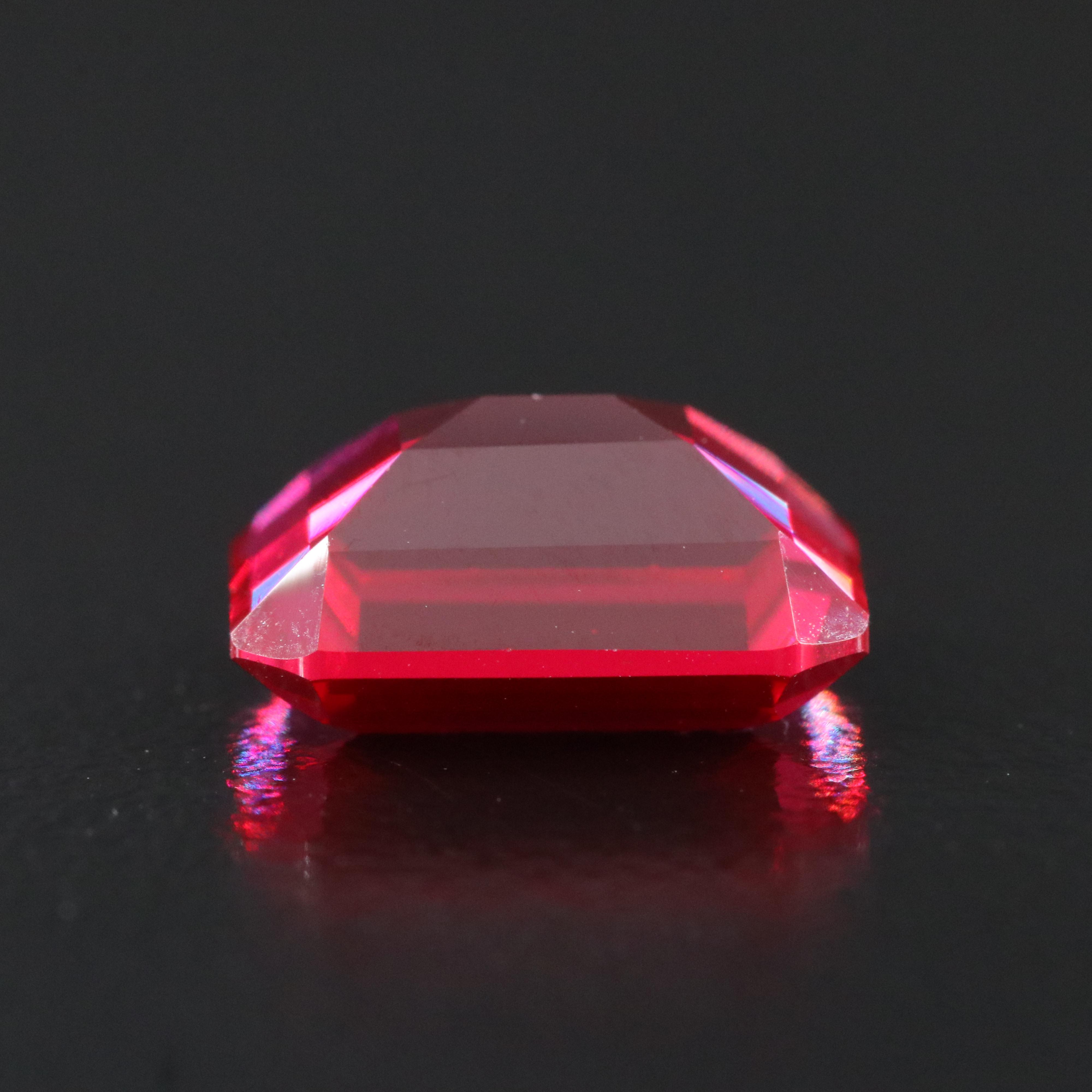 Loose 5.89 CT Lab Grown Ruby