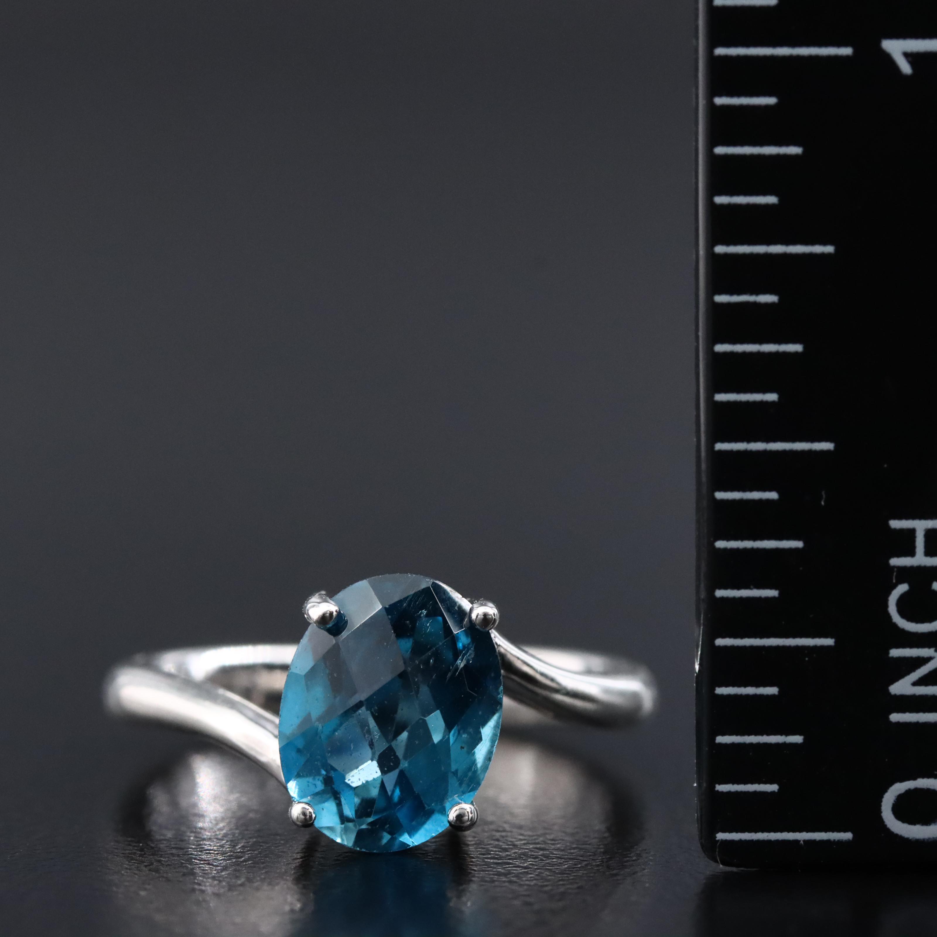 Sterling London Blue Topaz Ring