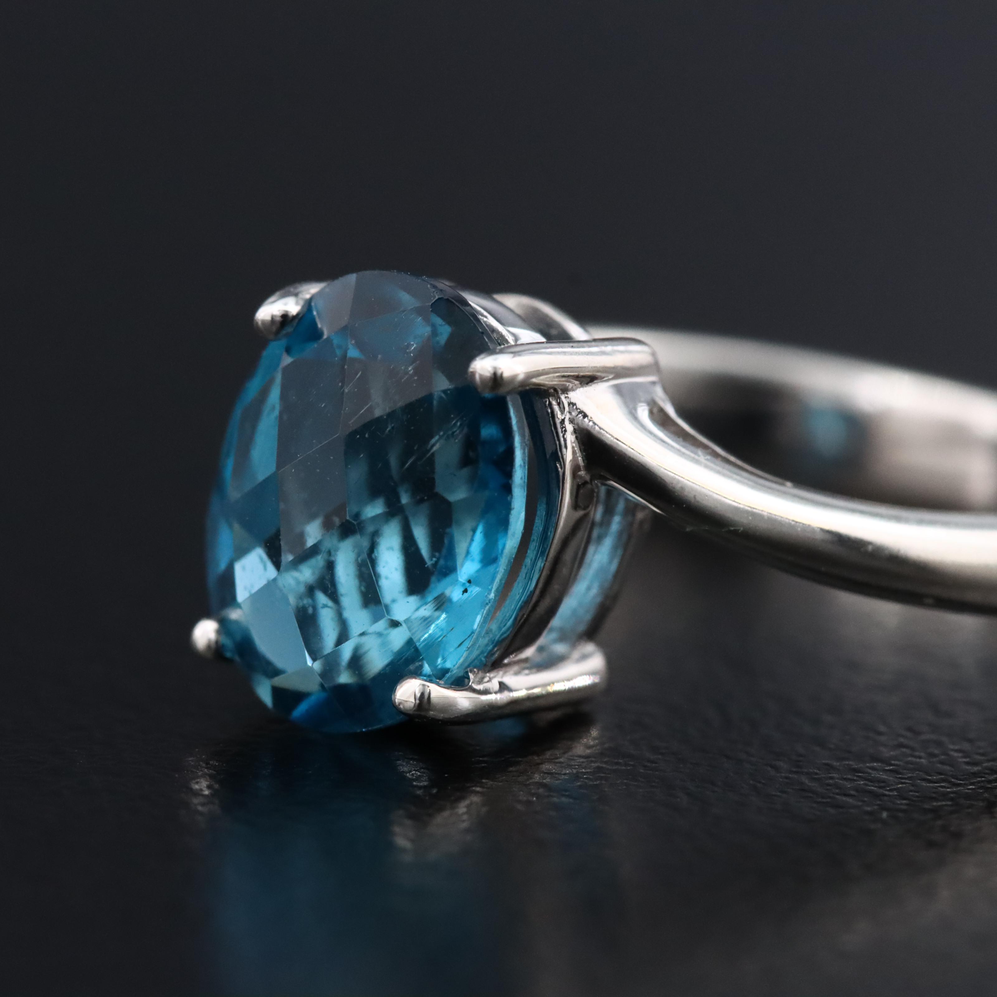 Sterling London Blue Topaz Ring