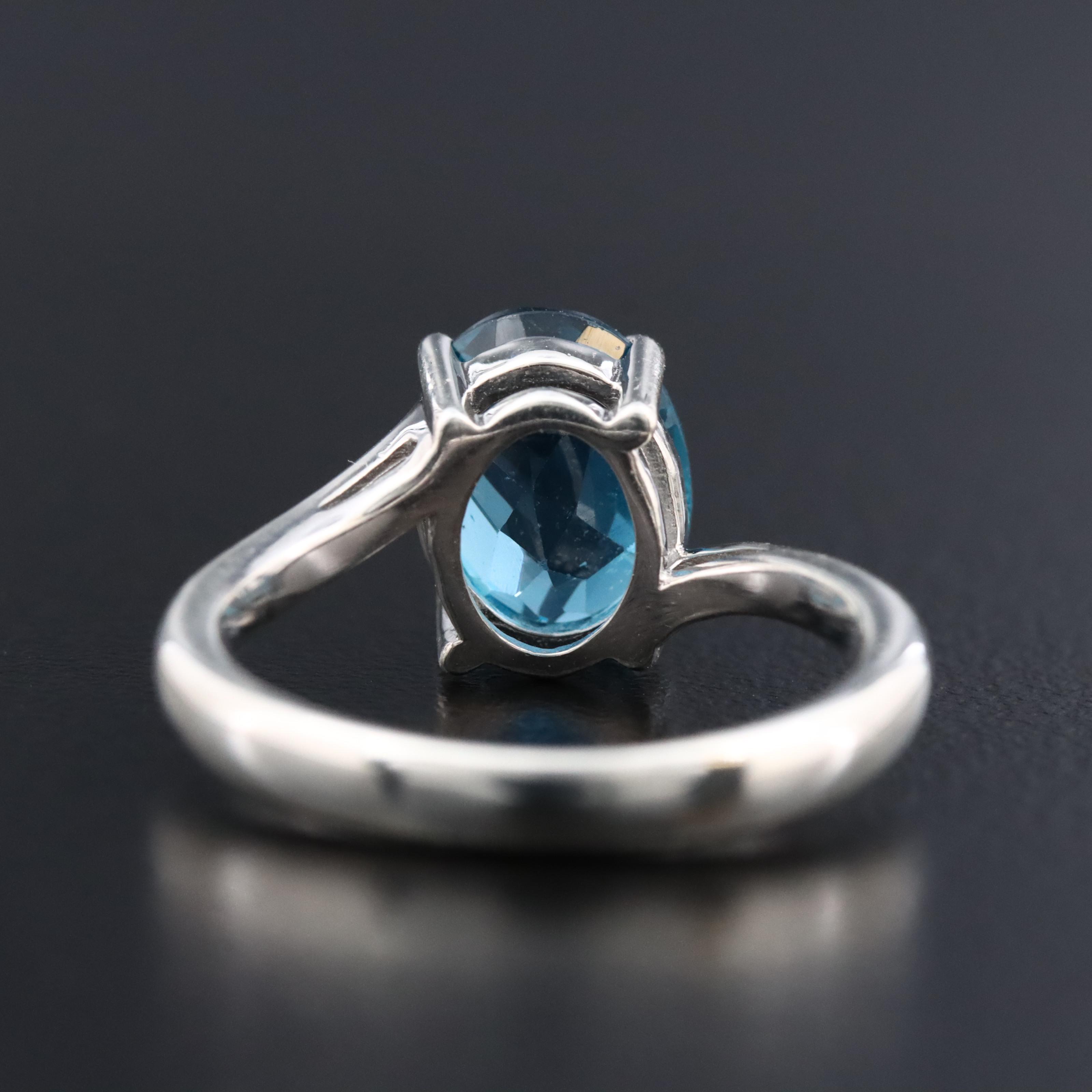 Sterling London Blue Topaz Ring