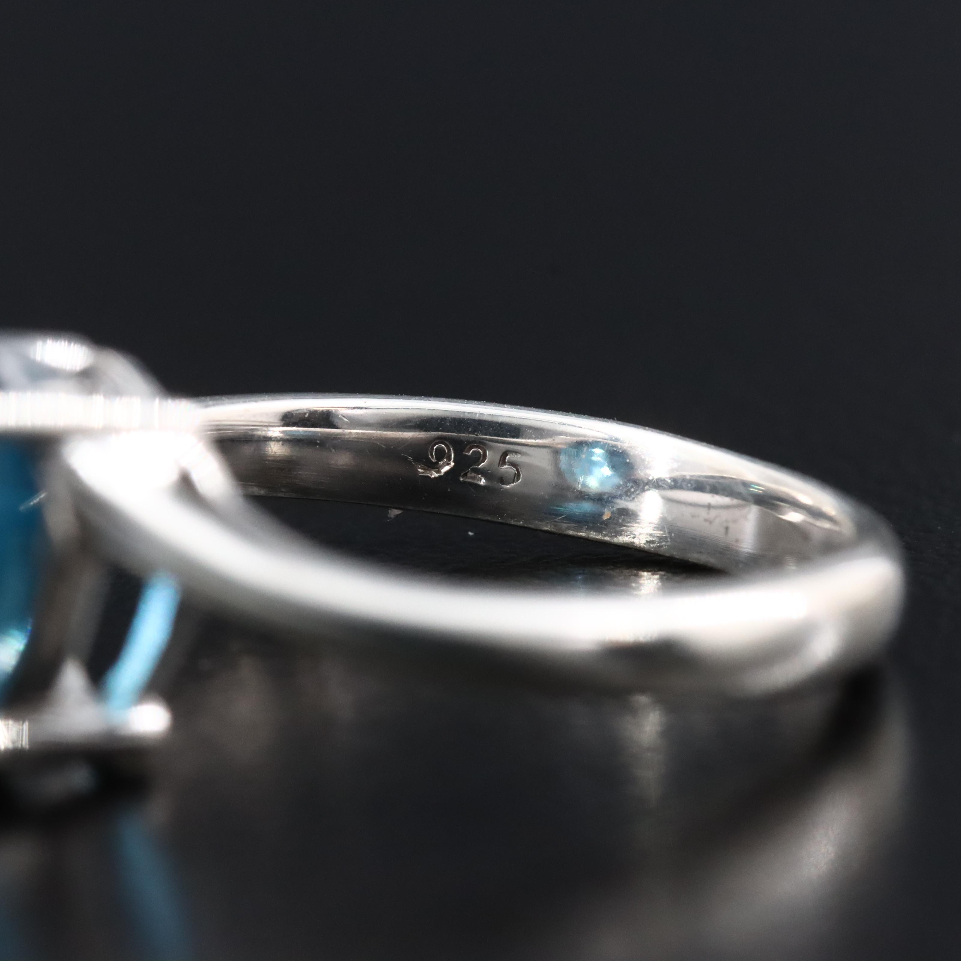 Sterling London Blue Topaz Ring