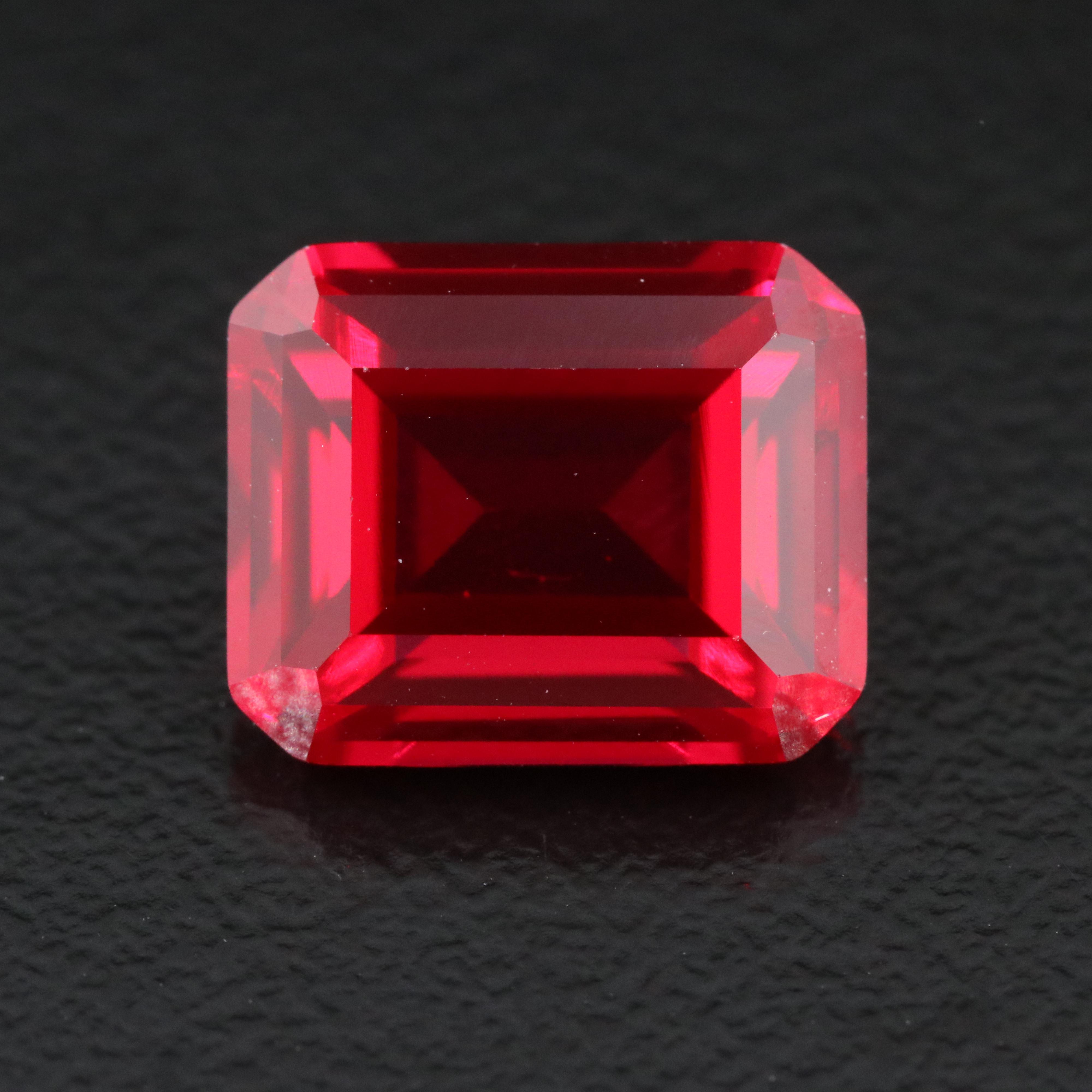 Loose 6.30 CT Lab Grown Ruby