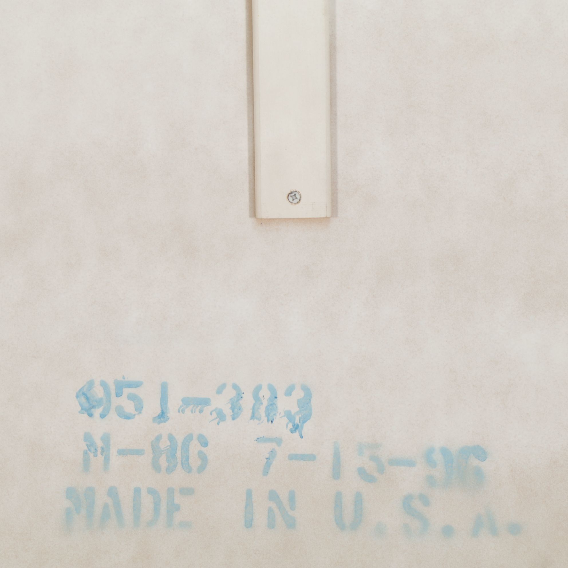 Cream Colored Painted Wood Queen/Full Size Bed Frame