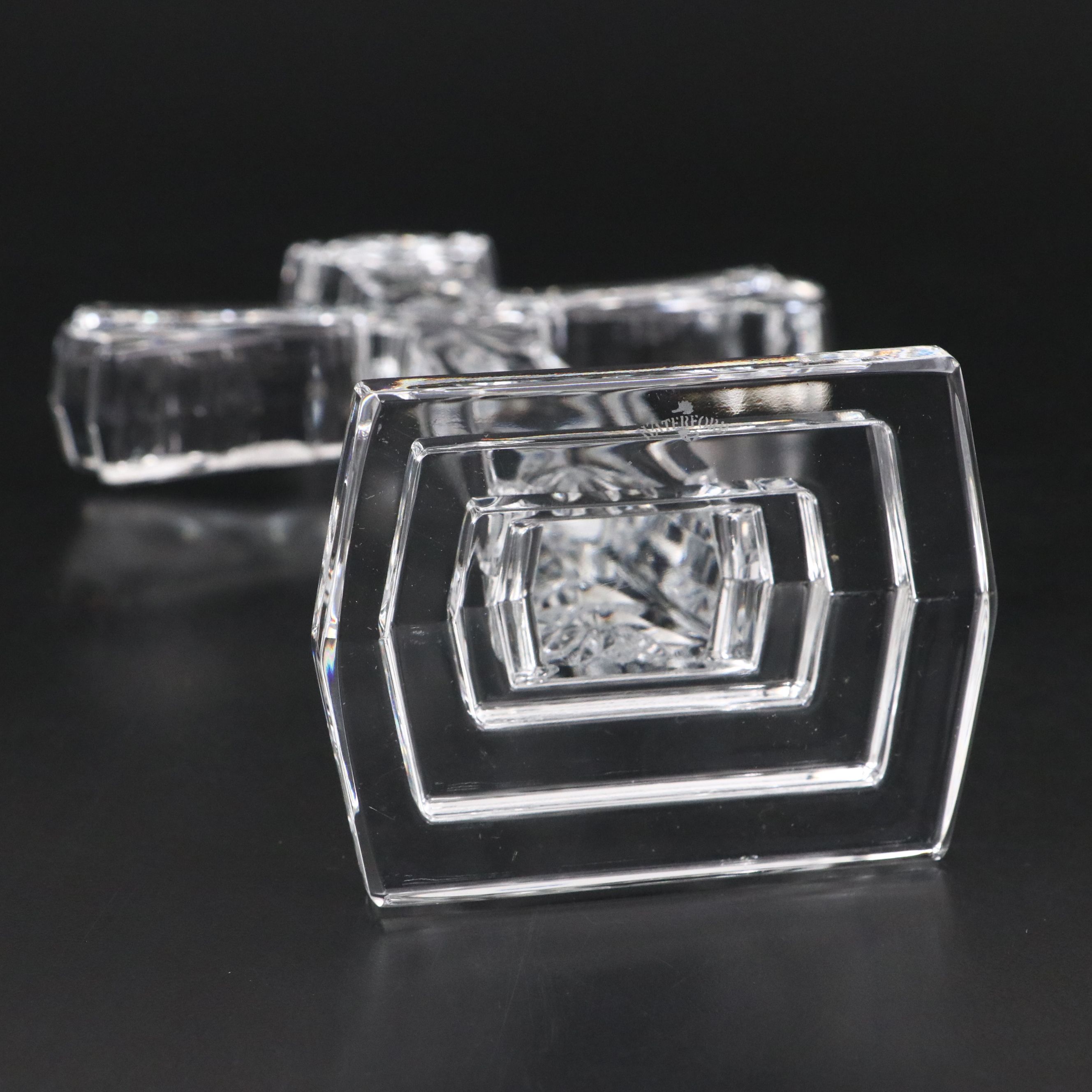 Waterford Crystal Standing Cross, Angel and Rose Figurines