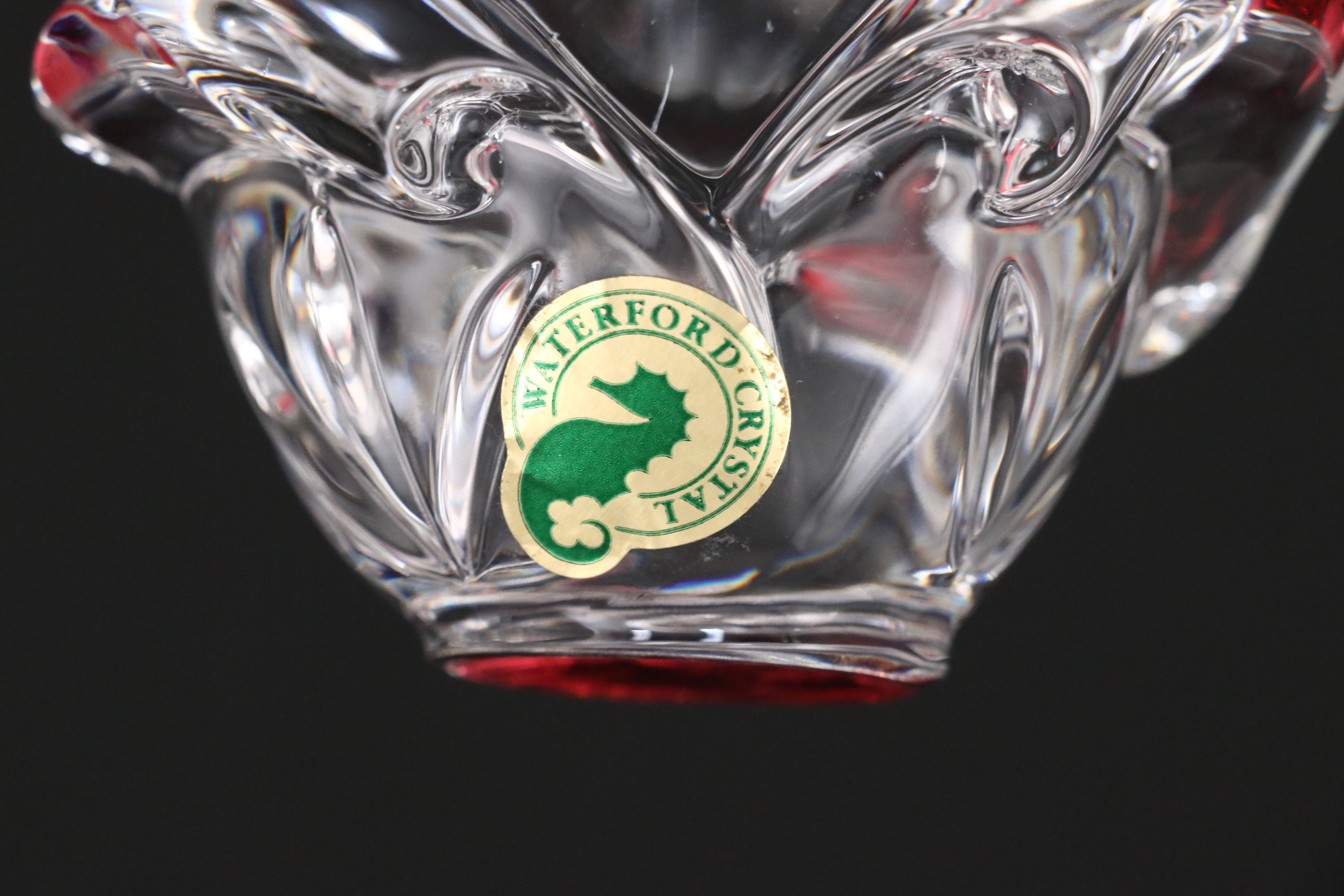 Waterford Crystal Standing Cross, Angel and Rose Figurines