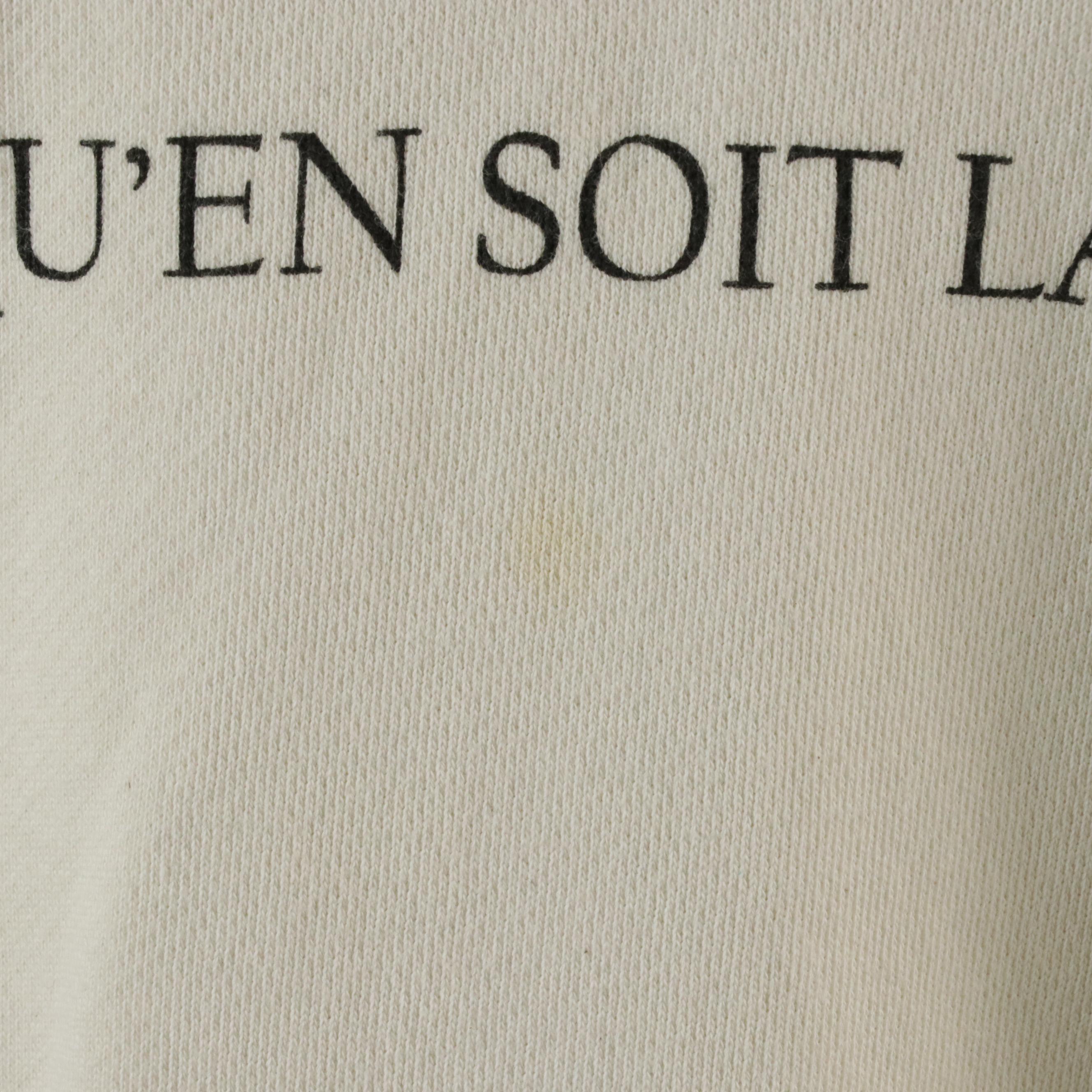 Gucci "Quelle Quen Soit La Saison" Cotton Crewneck Sweatshirt