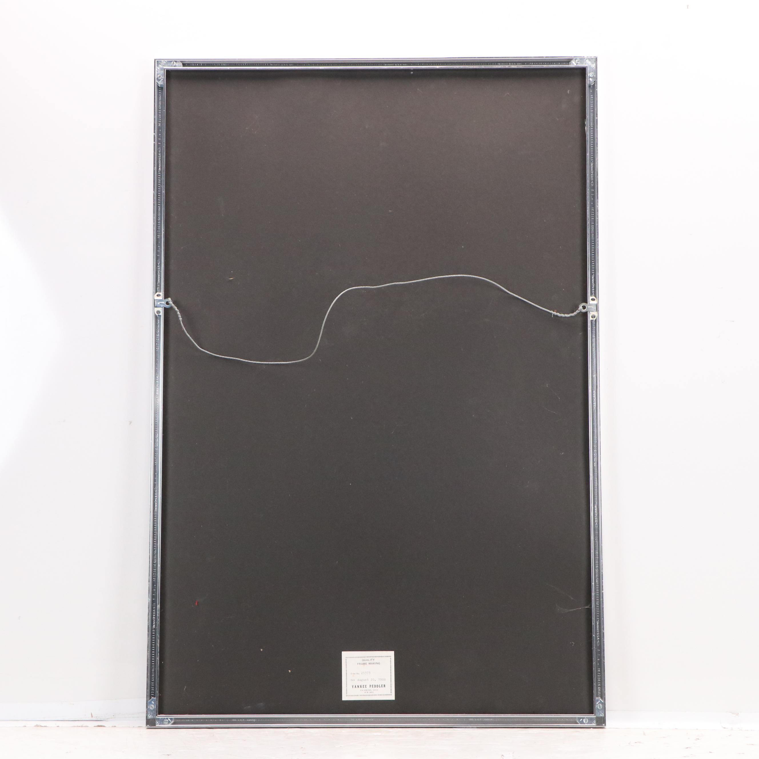 Rance Hood Print "Fleeing From The Spirit Winds," Late 20th Century