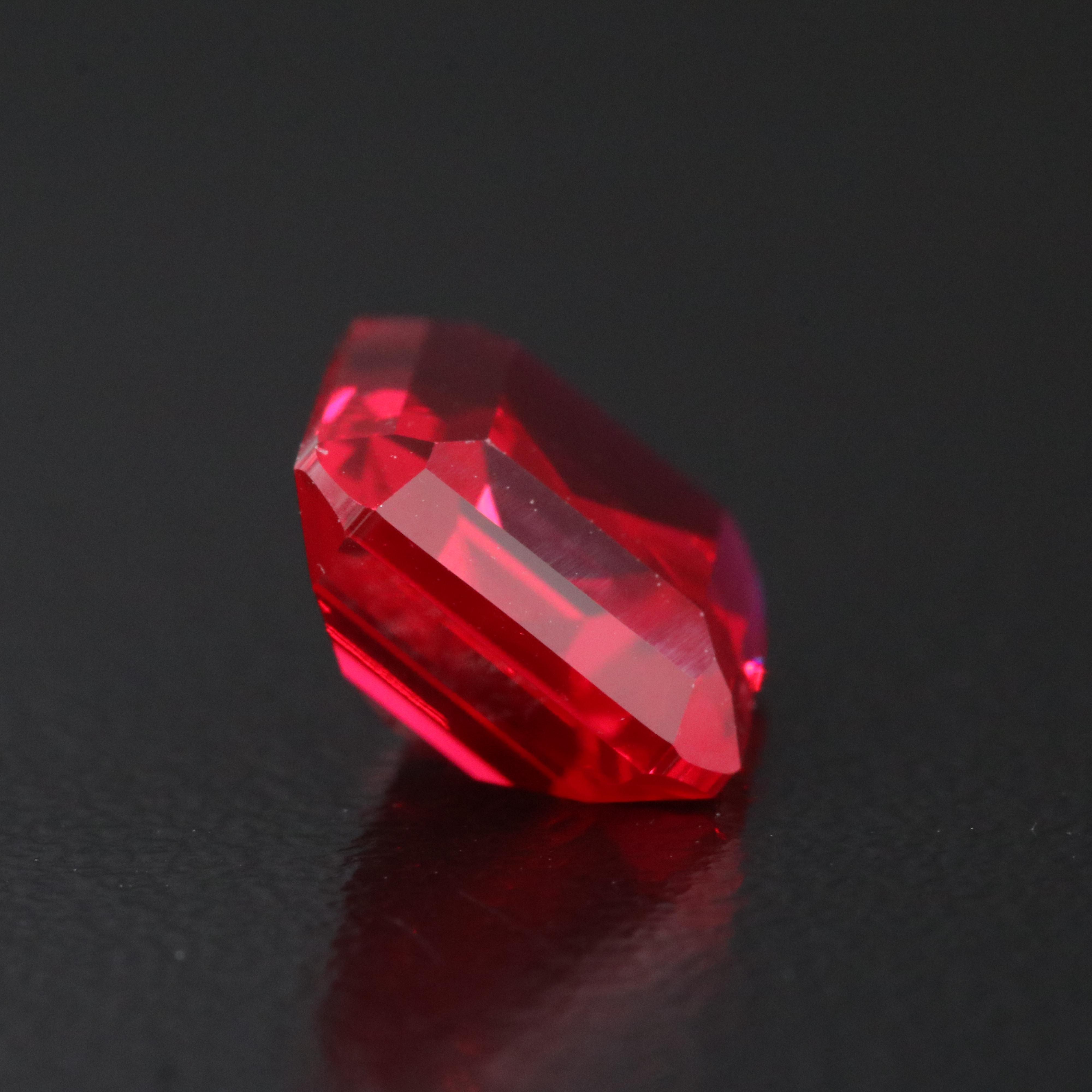 Loose 6.00 CT Lab Grown Ruby