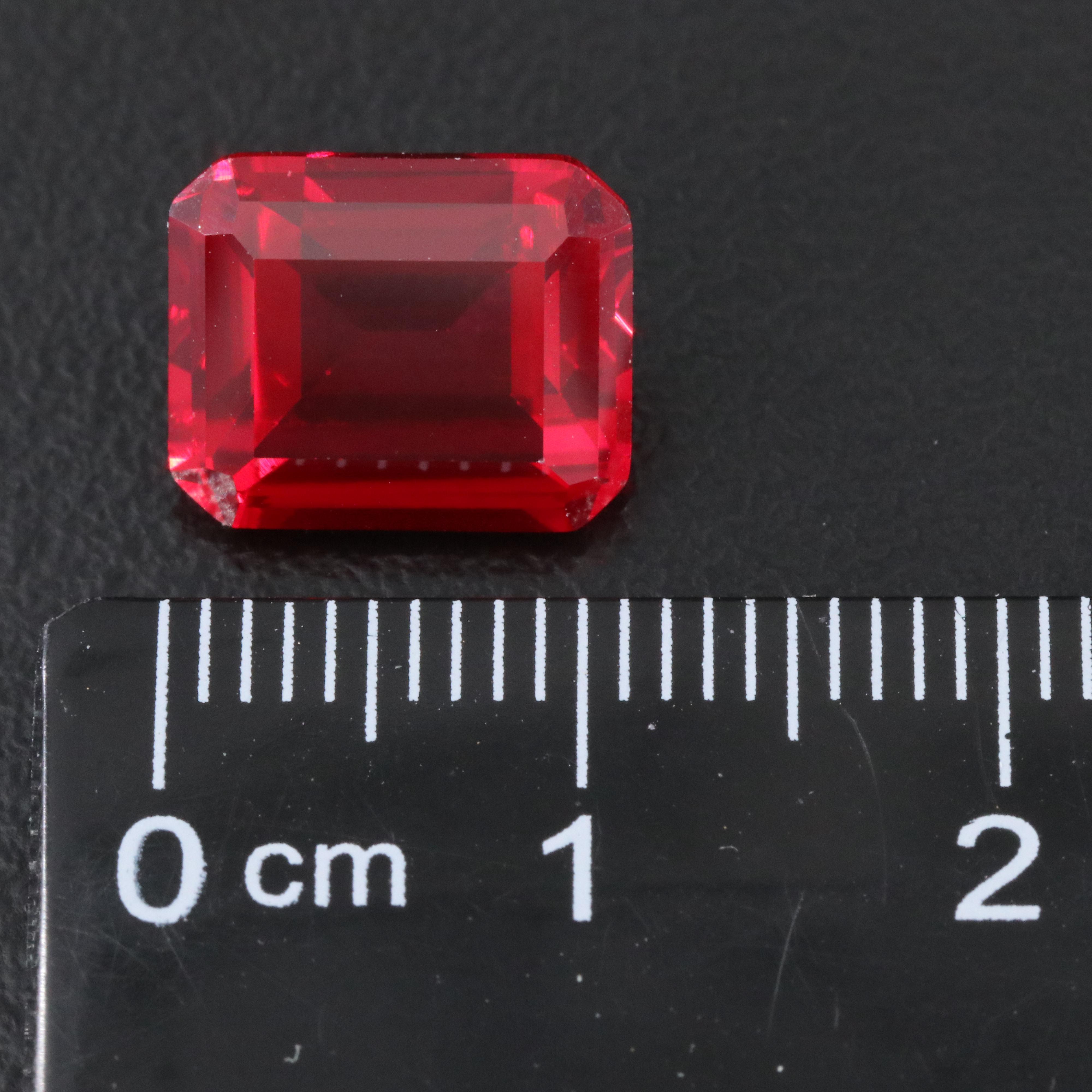 Loose 6.31 CT Lab Grown Ruby