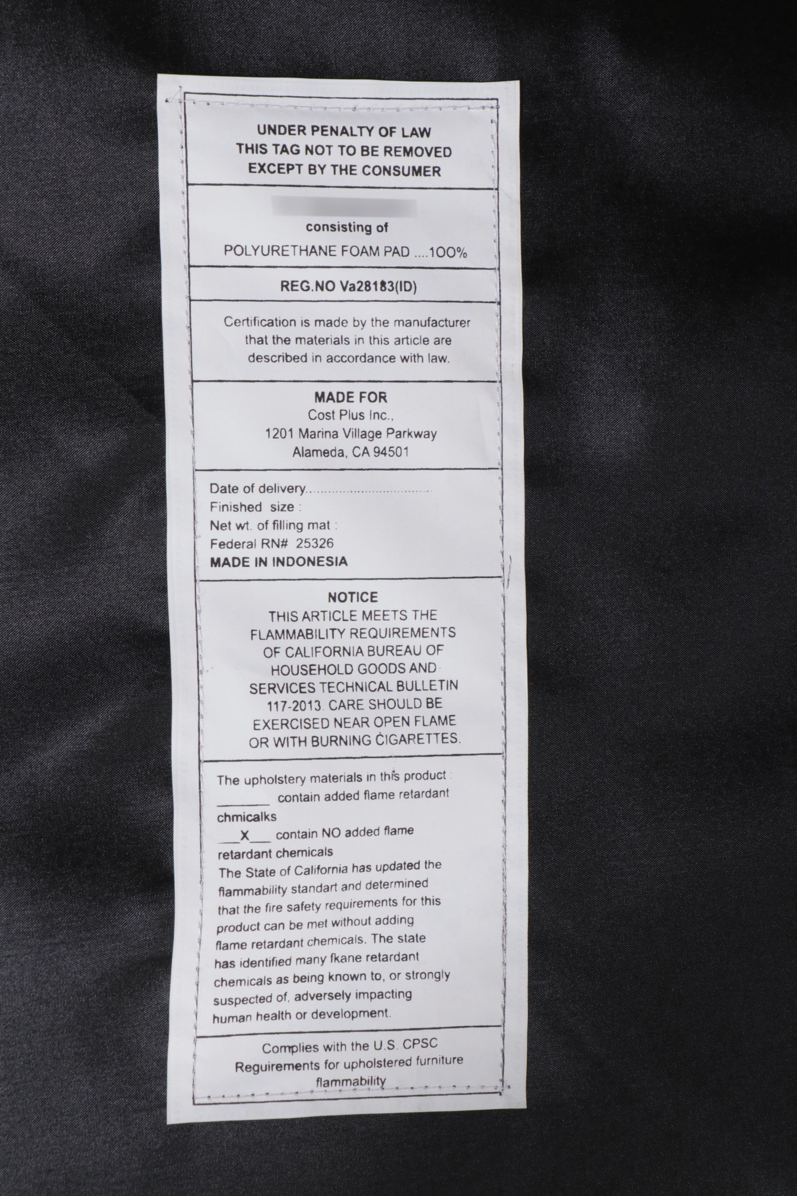 Set of Six World Market "Fynn" Wood and Cane Dining Chairs